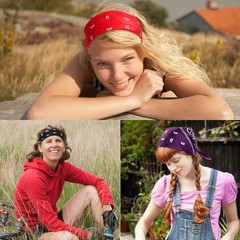 CECIAOAIME 16 Pcs Bandanas Multi-Purpose Bandanas Paisley Cowboy Polyester He…