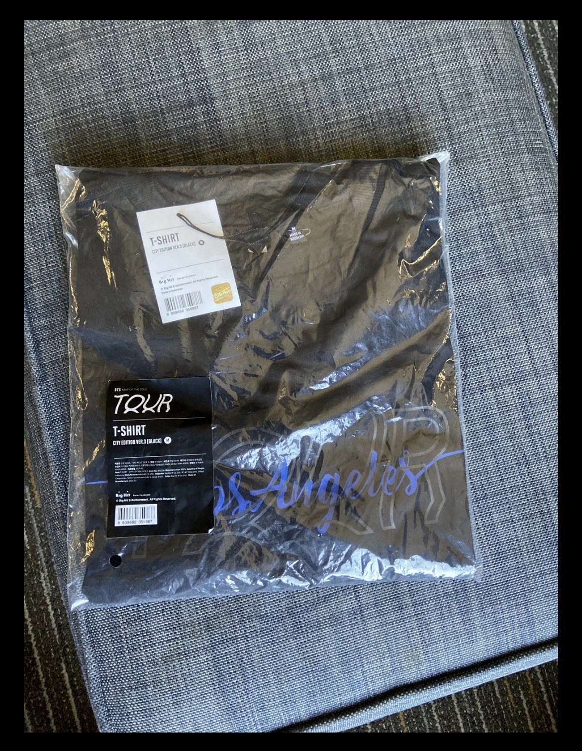 BTS Map of the Soul City Edition Black Graphic Logo Tee M Cotton Crew Neck gallery