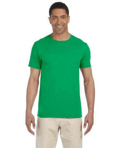 Gildan G640 Adult Unisex Softstyle® tshirt MD Medium Irish Green Shirt gallery