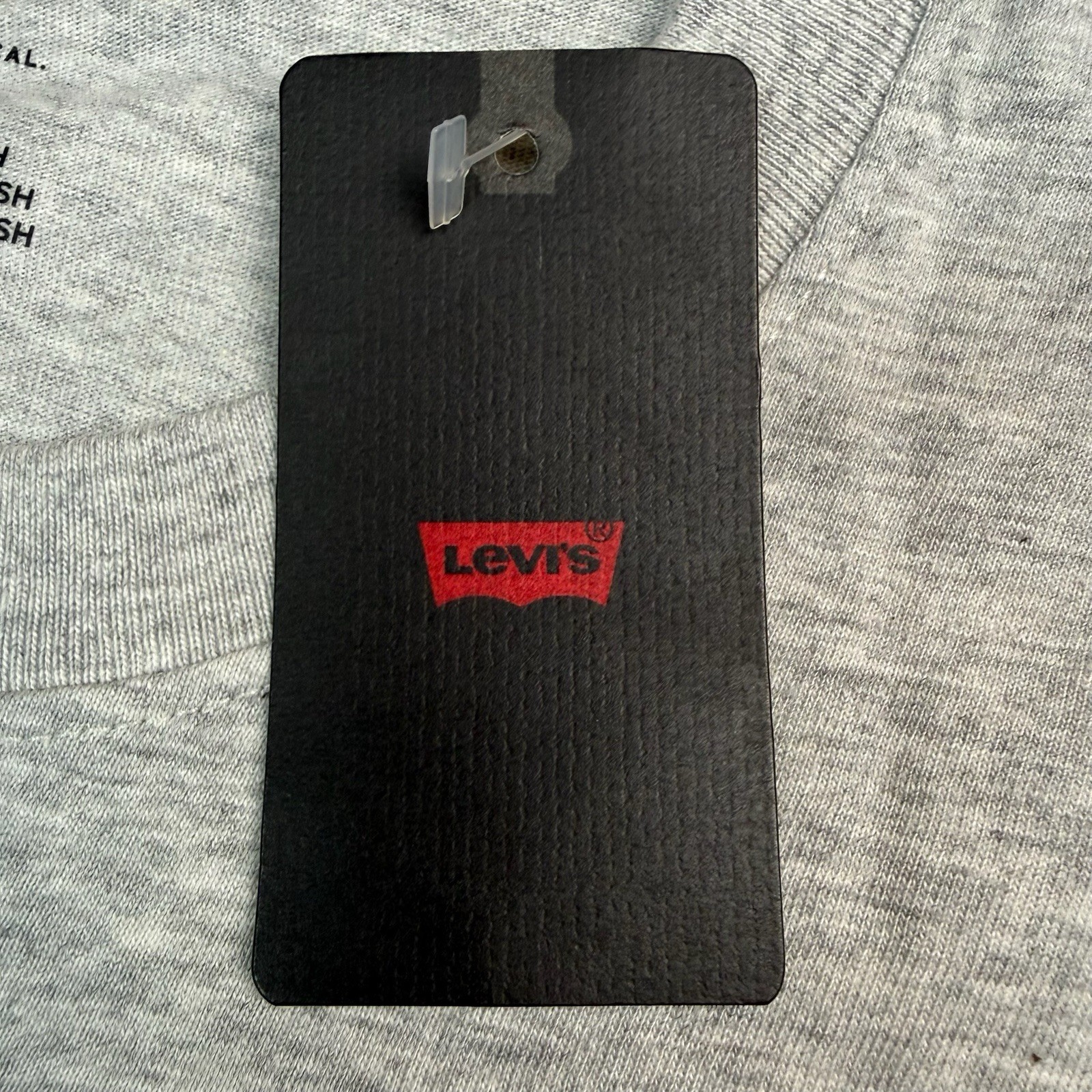 Levis Shirt Mens Medium Relaxed Great Highway Speed Trials Short Sleeve Gray NWT gallery