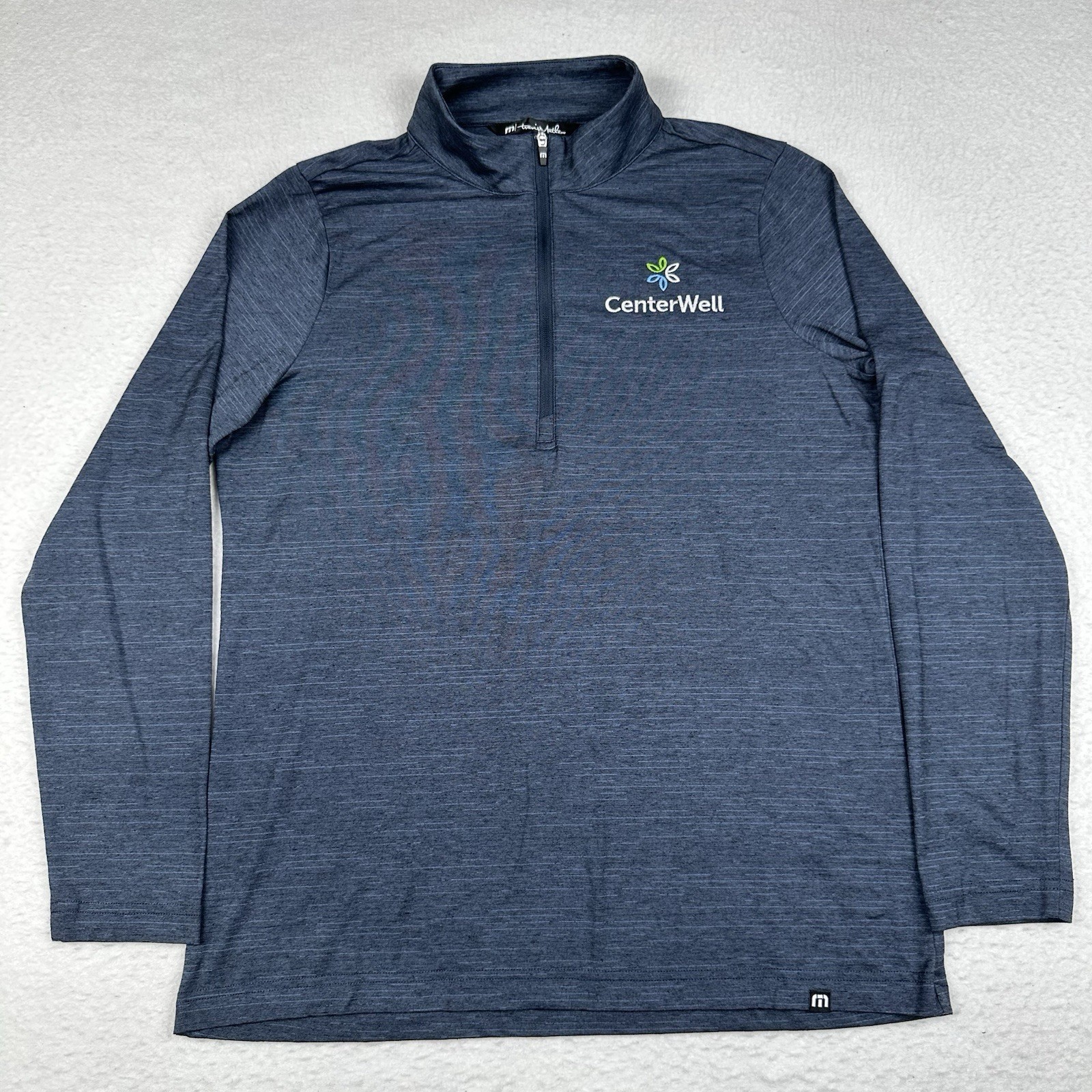 Travis Mathew 1/4 Zip Pullover Men’s M Long Sleeve Performance Golf Shirt Blue gallery