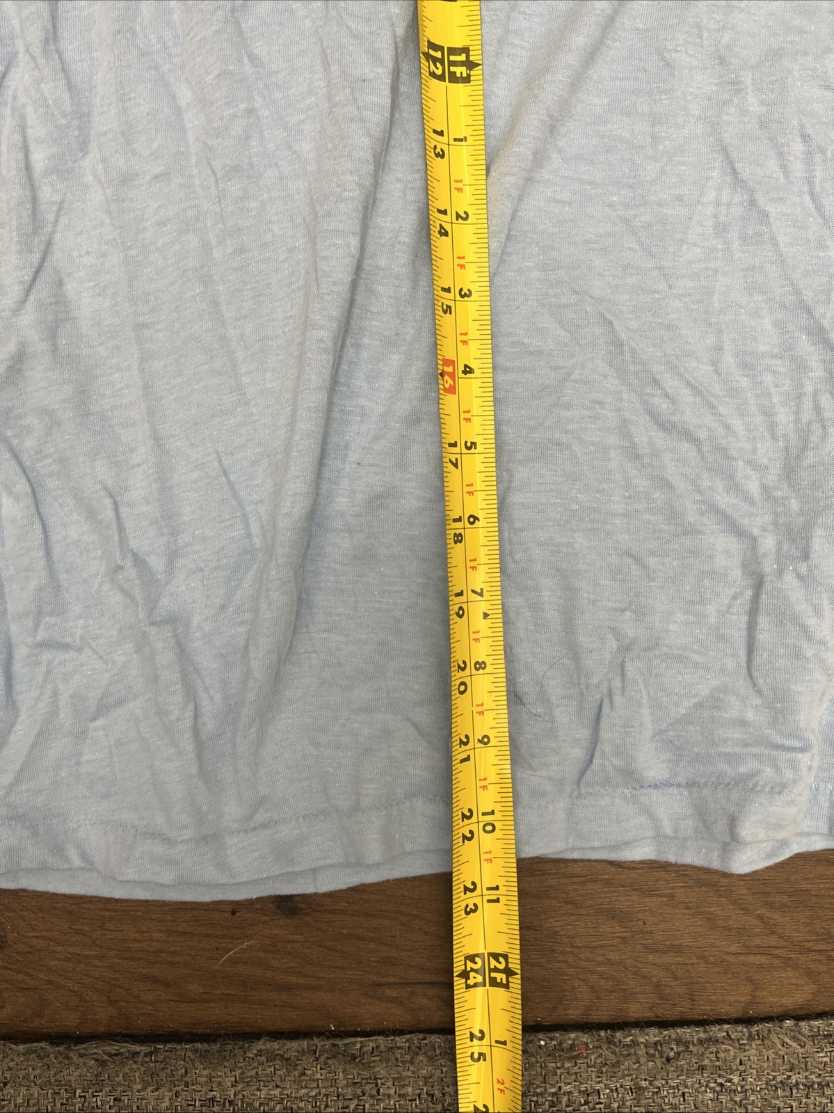 Vintage 1980s Dominos Pizza Team Tennis Promo T-Shirt L Blue Single Stitch USA gallery