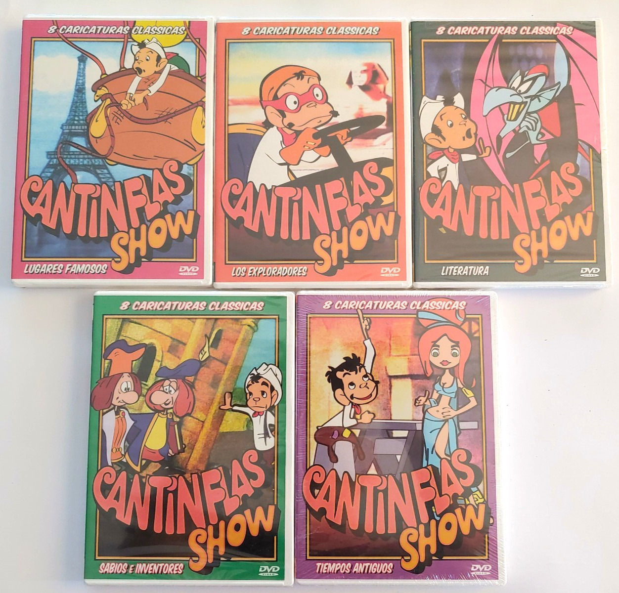 Cantinflas Show – 40 Caricaturas Classicas En 5 Discos (DVD, 2004) New