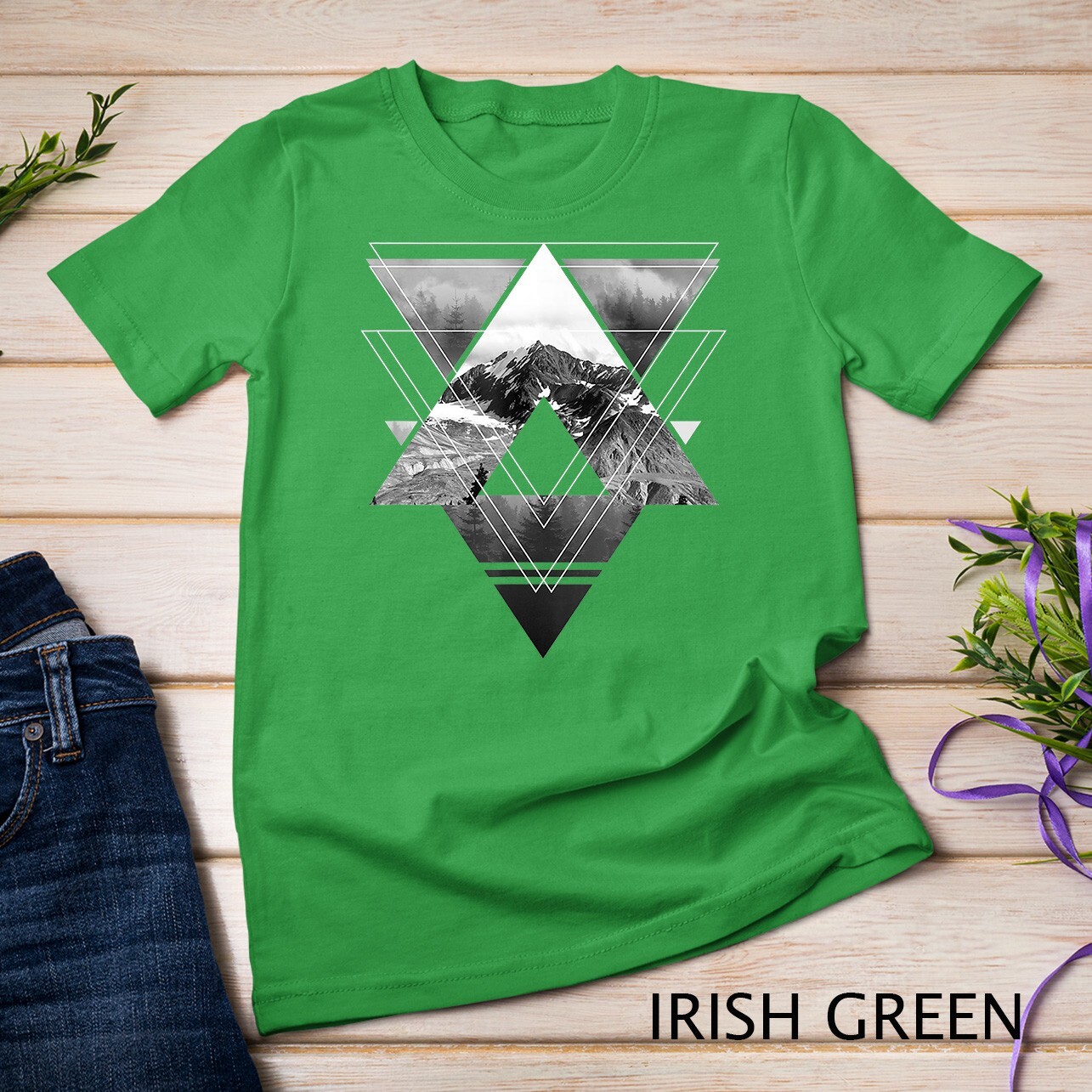 Trendy Outdoors Geometric Fill T-Shirt Unisex T-shirt gallery