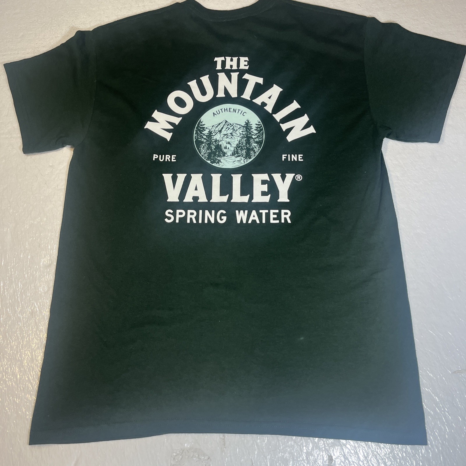 The Mountain Valley Spring Water T-Shirt Large See Measurements gallery
