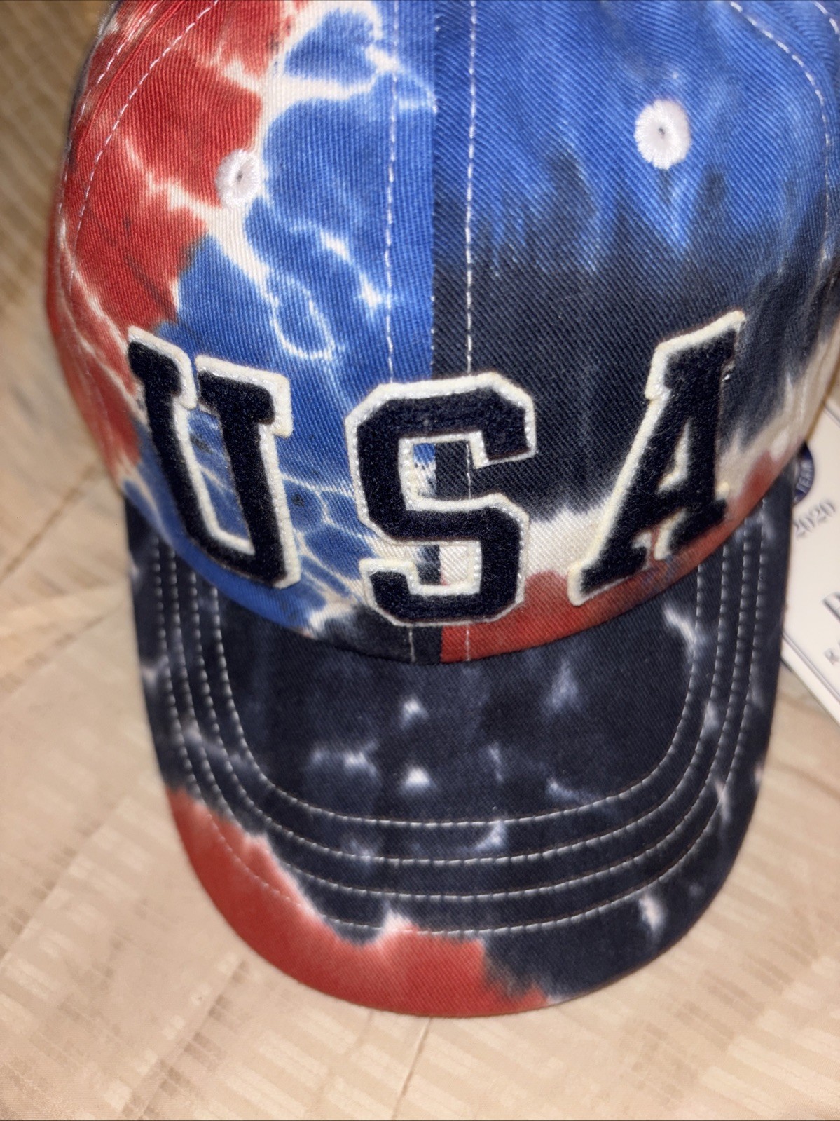 POLO Ralph Lauren NATIONAL TEAM USA TIE-DYE CHINO BALL CAP Leather Strap gallery