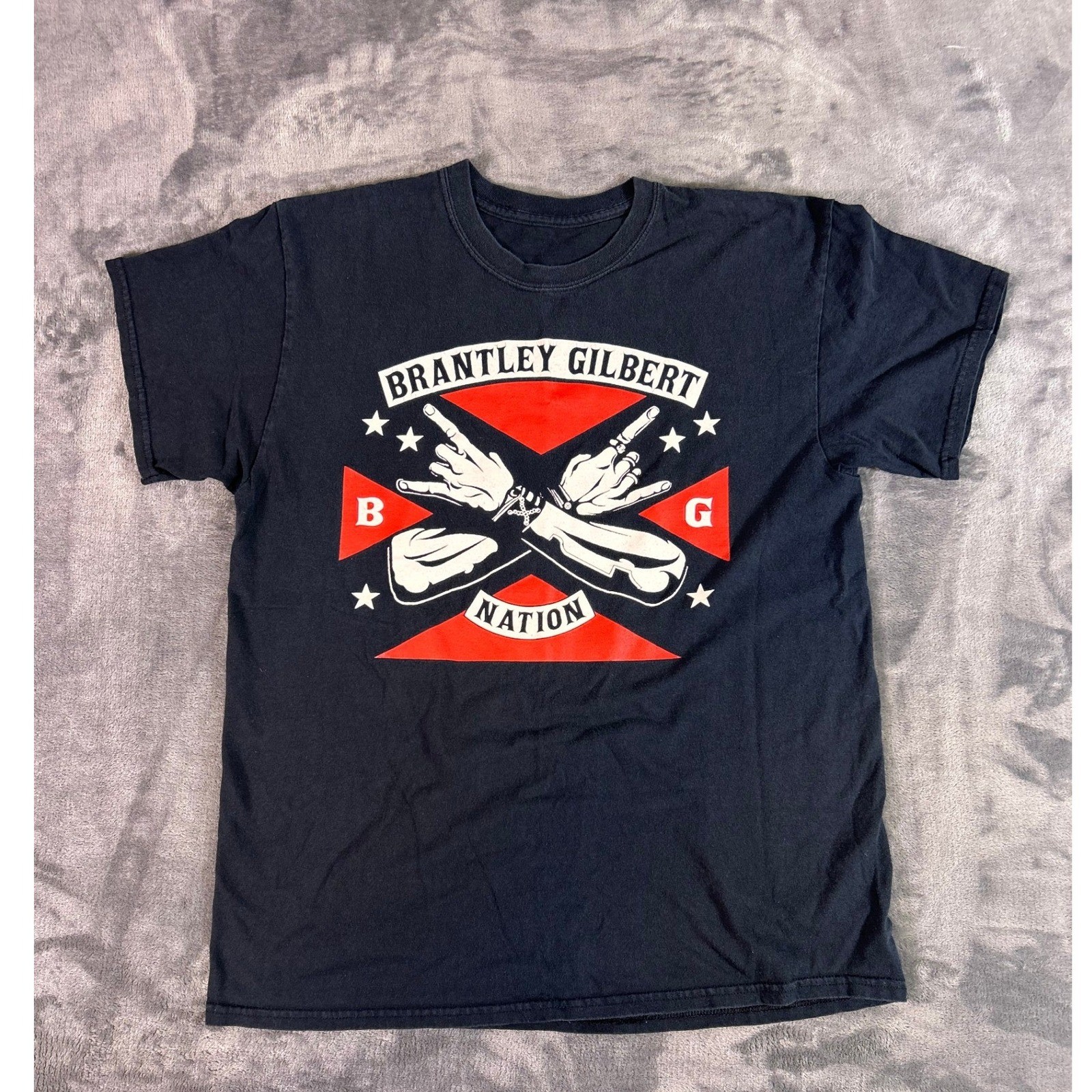 Brantley Gilbert Nation T Shirt Mens Size Large Country Music BG Concert Tee gallery