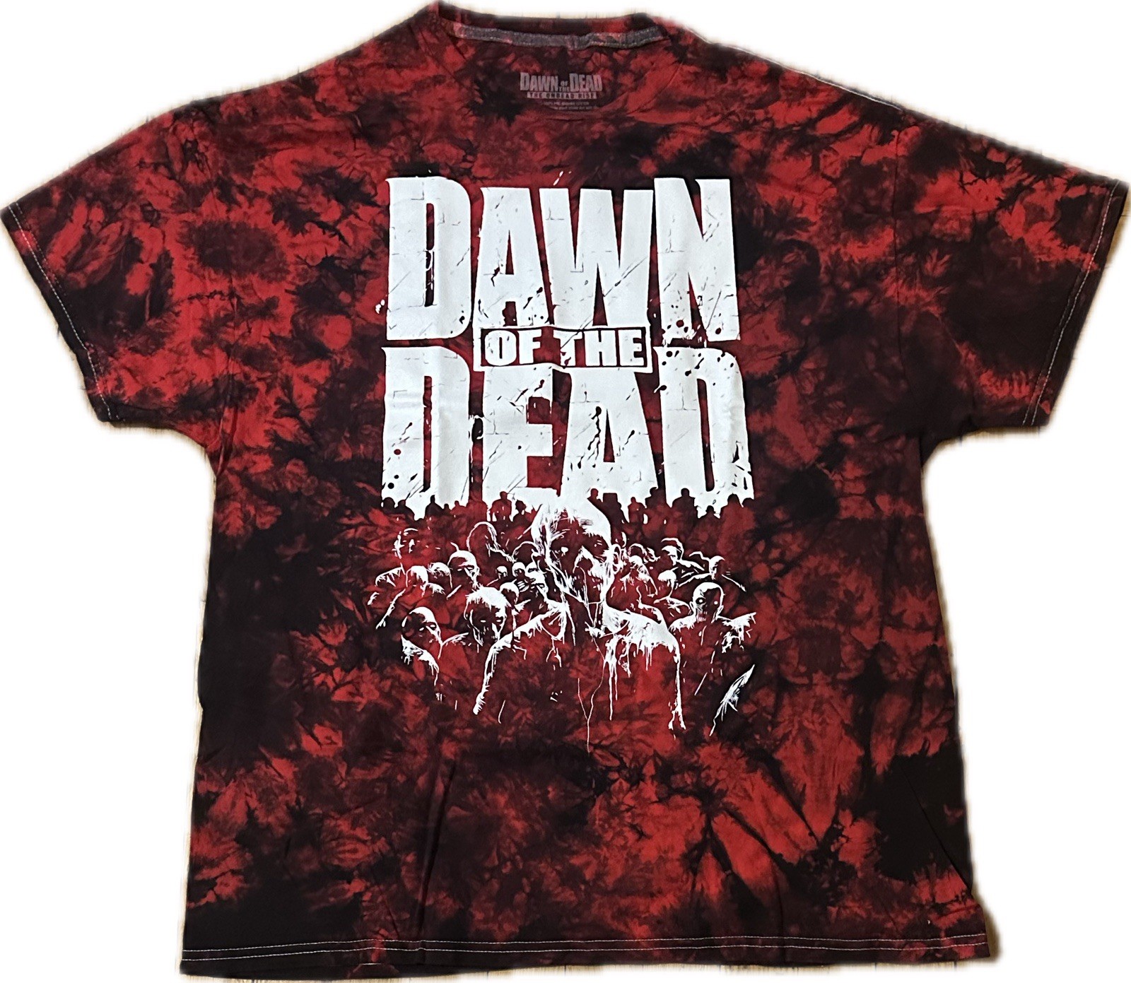 Dawn Of The Dead Official Fright Rags Short Sleeve Shirt XL Tie Dyed Limited OOP