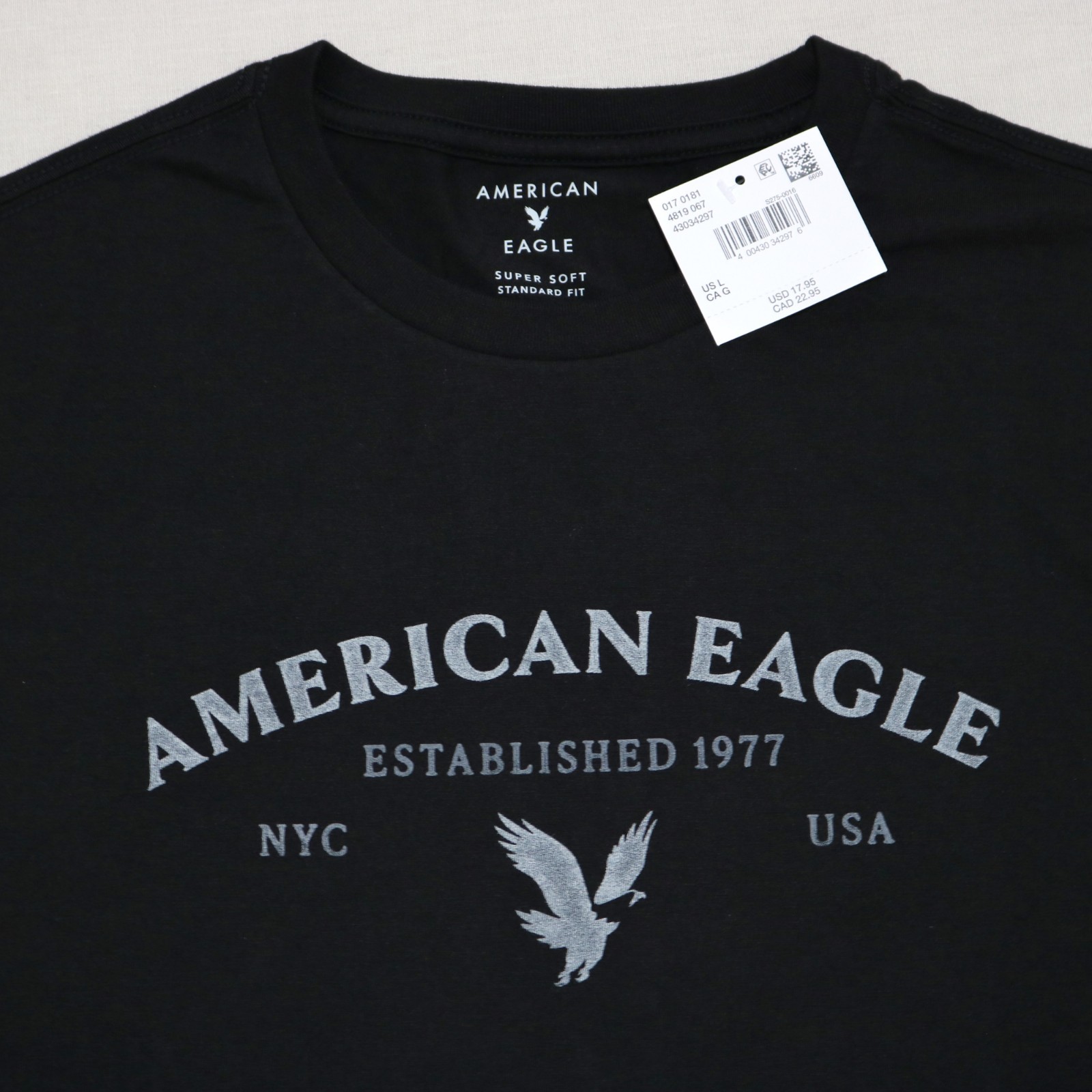 American Eagle Men Crew Neck short sleeves T-shirt Sz S,M,L,XL ,3XL new with tag gallery