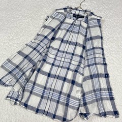 Ralph Lauren Linen Madras Check Long Sleeve Shirt with Pony Embroidery Blue/Whi
