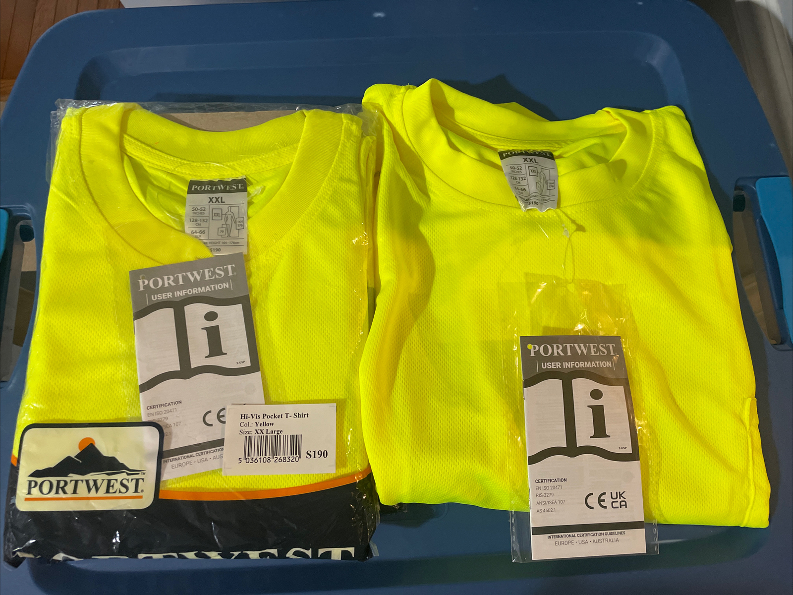 Portwest S190 Hi-Vis Reflective Safety Crew Neck T-Shirt with Chest Pocket ANSIX gallery