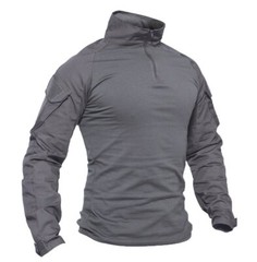 Men’s Firm Active Shirts Camping Atheletic Training T-Shirts 1/4 Zip Ripstop Top
