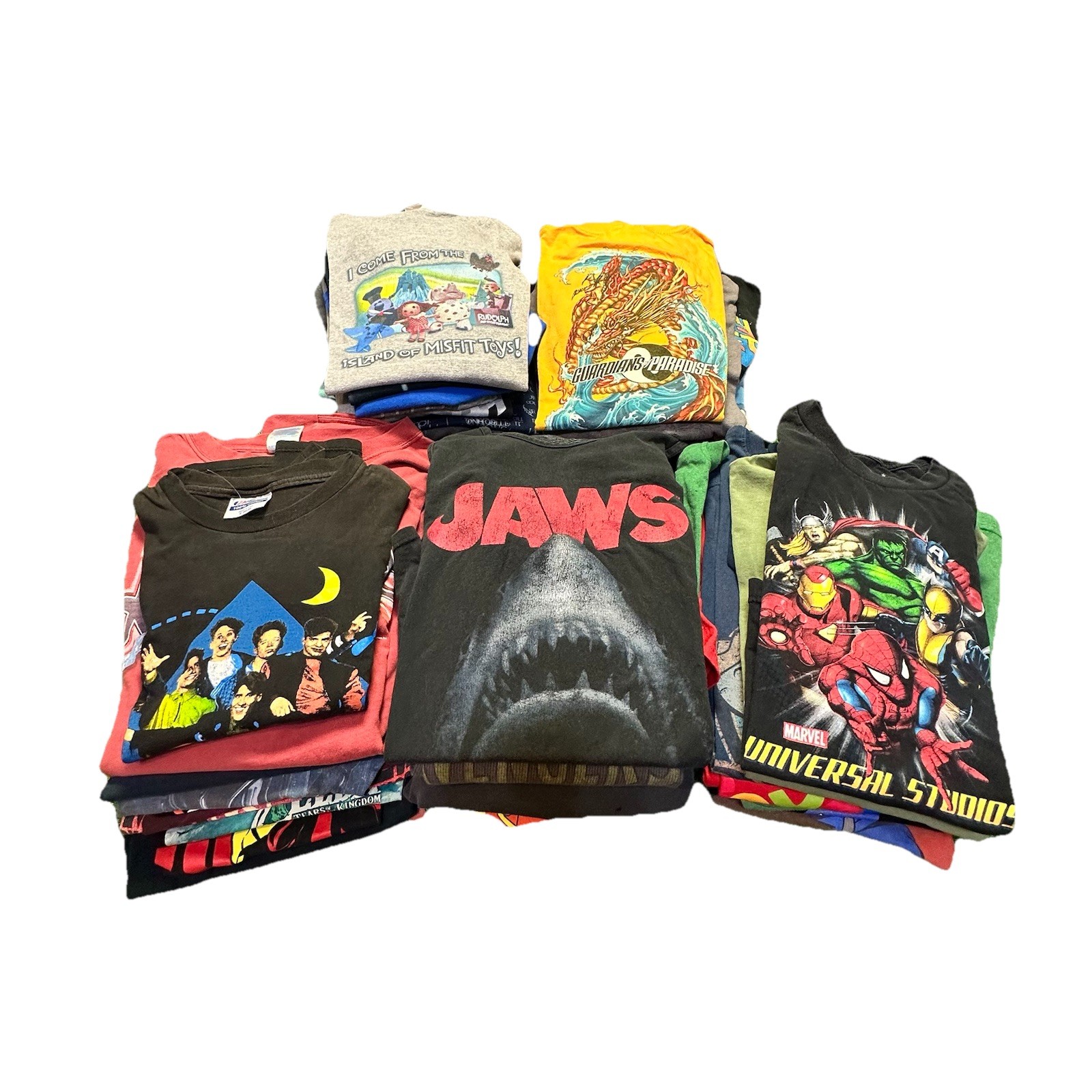 50 Vintage TShirts Bundle Y2k 90s Modern Reseller Pop Culture Band Cartoon LOT gallery