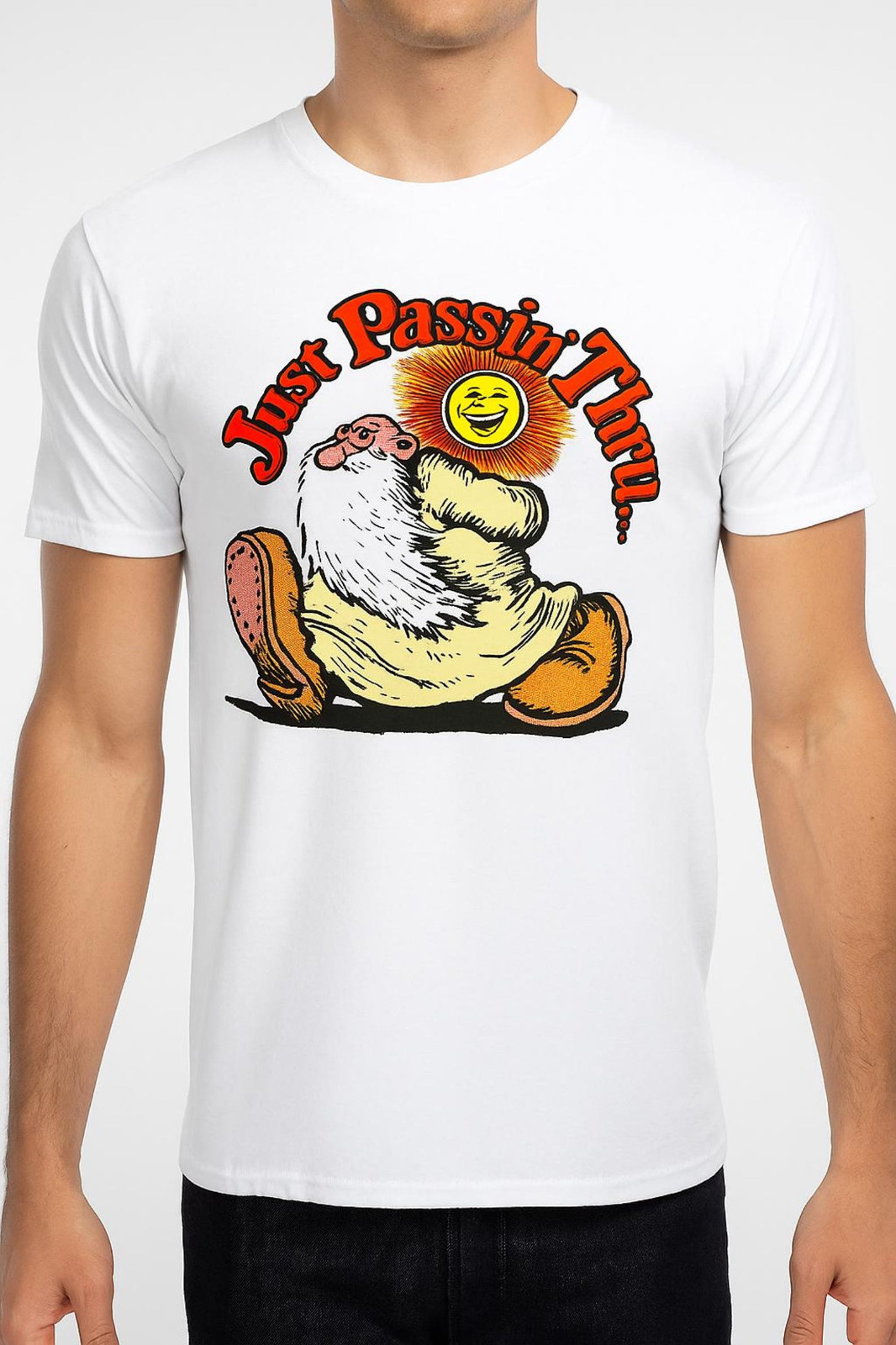 Hot New Just Passin Thru Chill Life Unisex Style Tee TP601