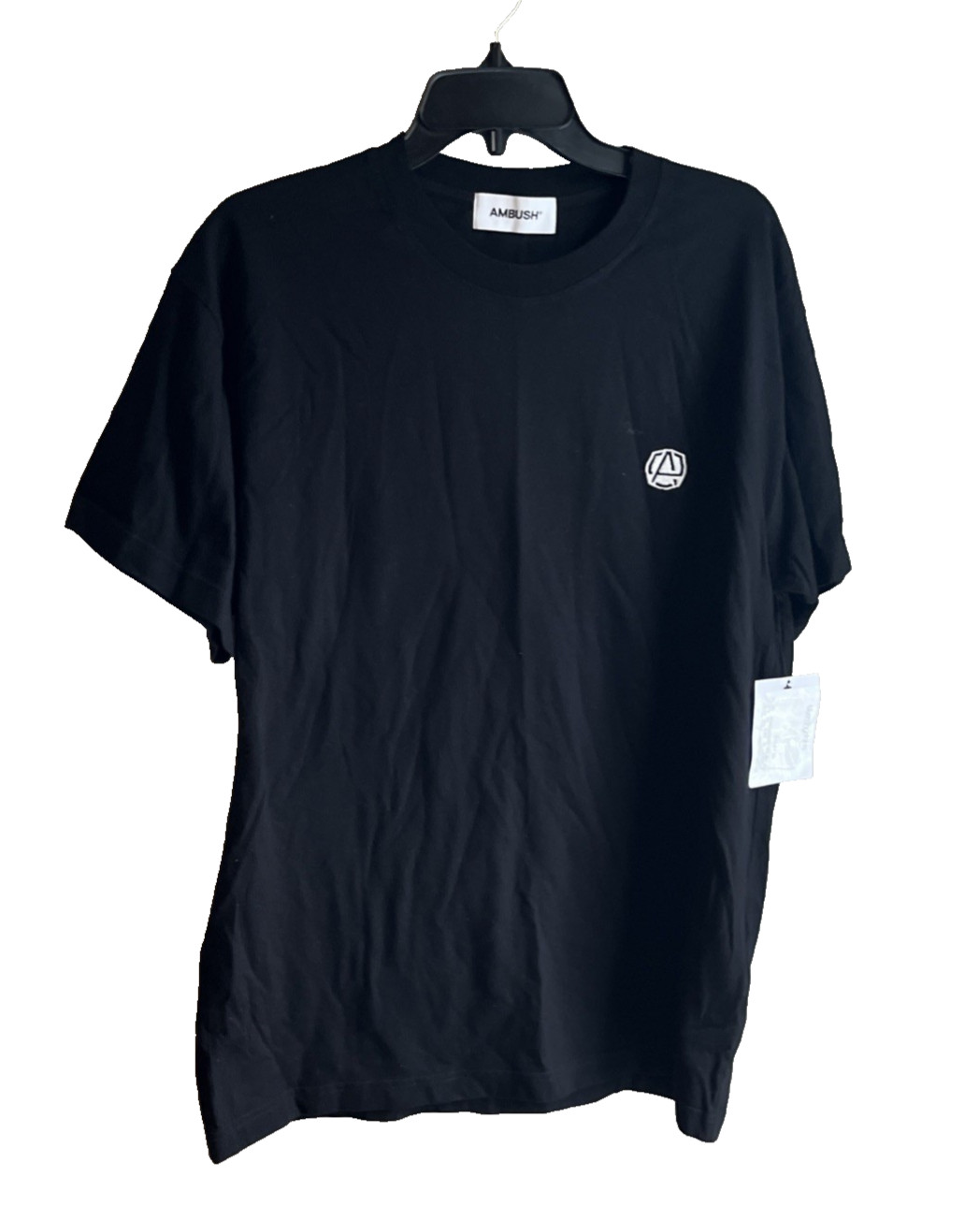Ambush men's Logo Black Cotton Crewneck T- Shirt - Large -retail $252 gallery