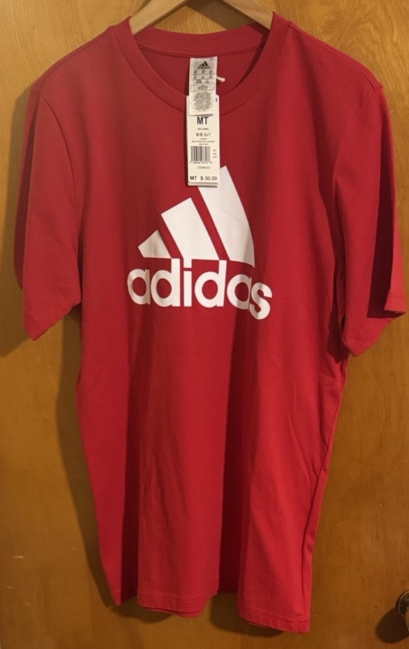 Adidas Tshirt Mens Medium Tall Red gallery