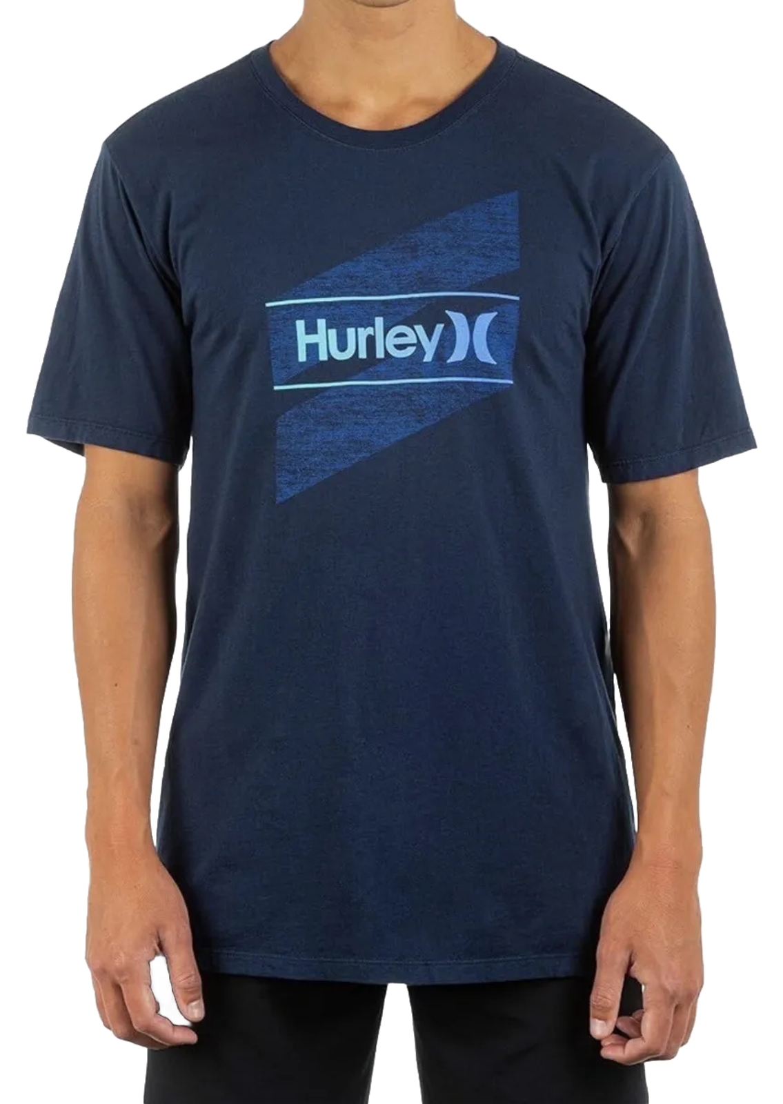 Hurley Everyday Washed One And Only Slashed Short Sleeve Tee T-Shirt Men Navy M gallery