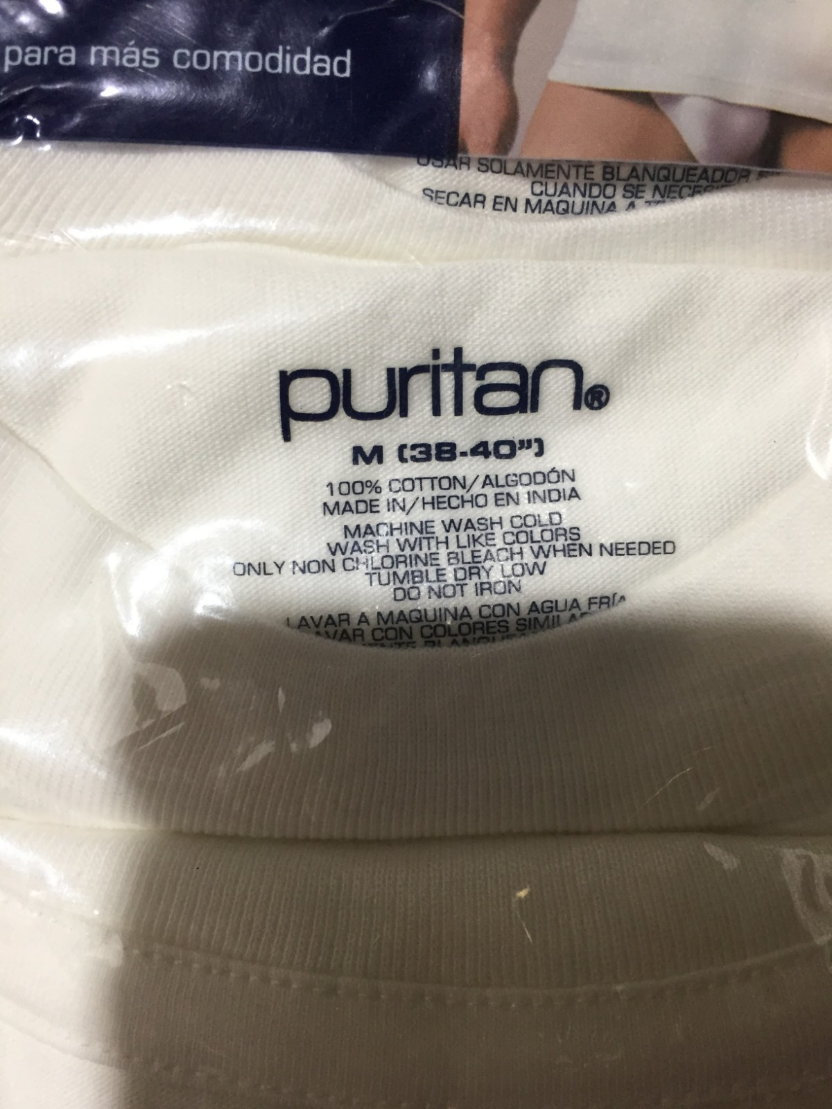 NEW 4 Pack Puritan T Shirts Mens M Medium White Short Sleeve Ring Spun 114WH WH gallery