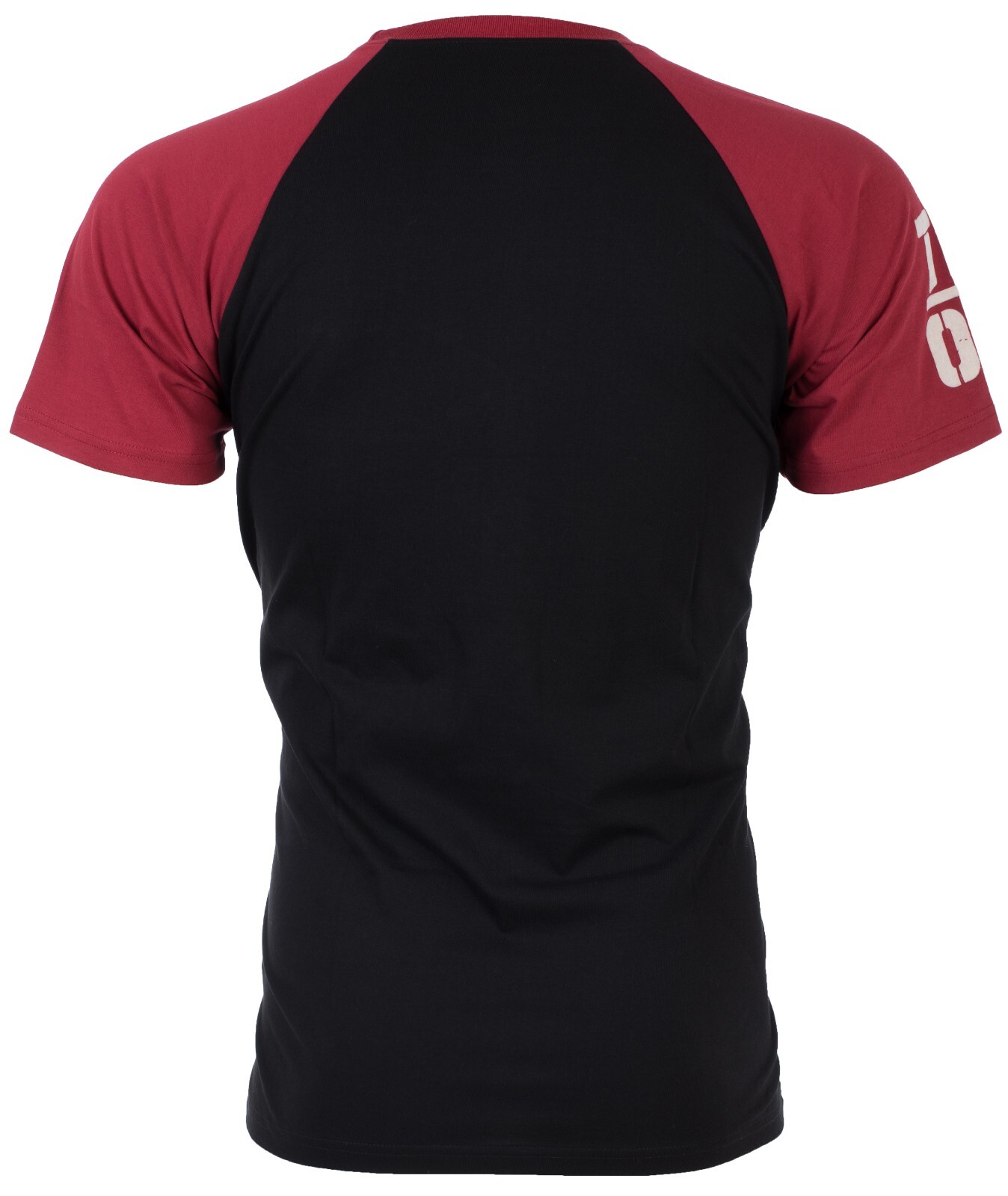 $79 TRUE RELIGION Black Red PART BUDDHA Short Sleeve Designer Raglan T-shirt NWT gallery
