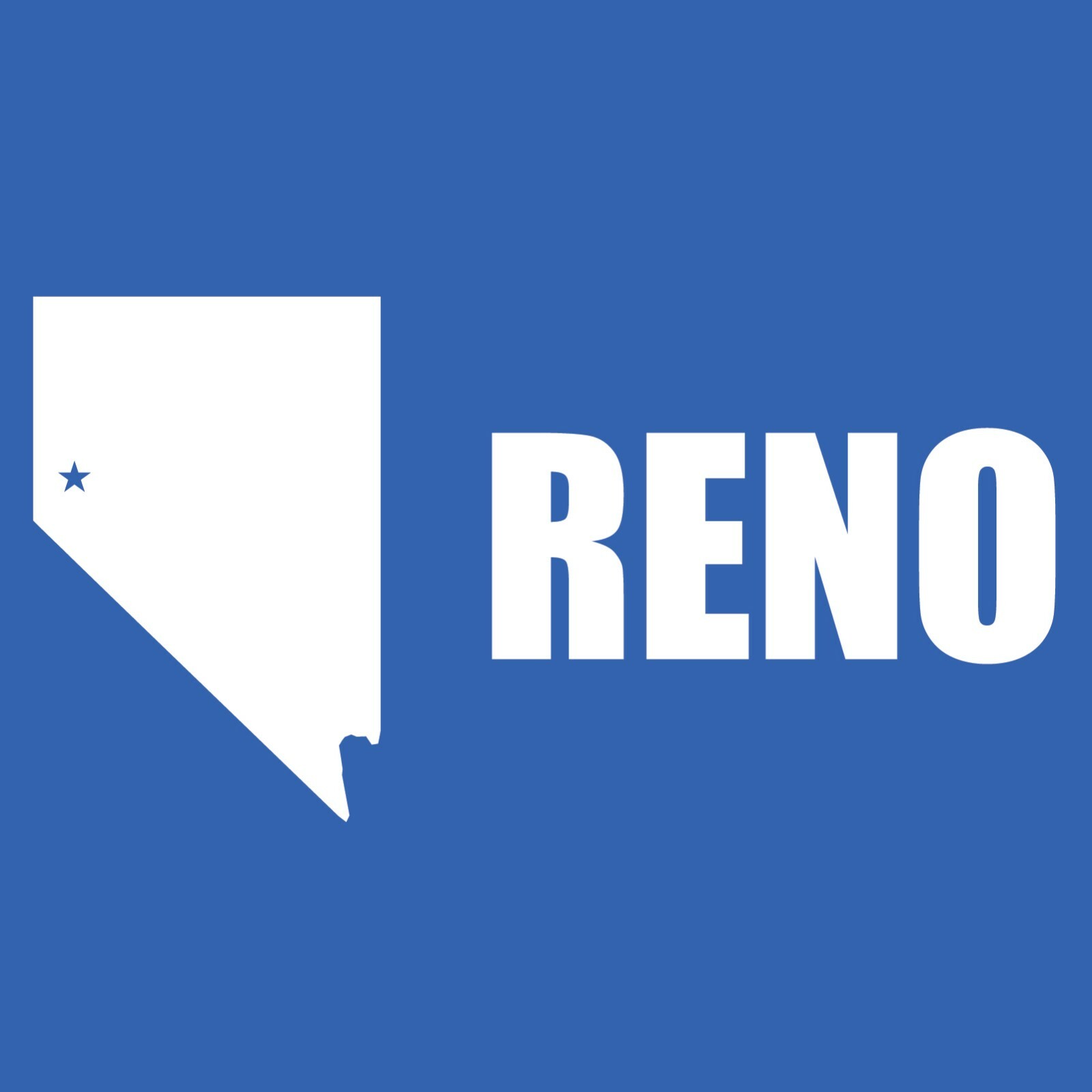 Reno US City Flag Basic Cotton T-Shirt – Royal