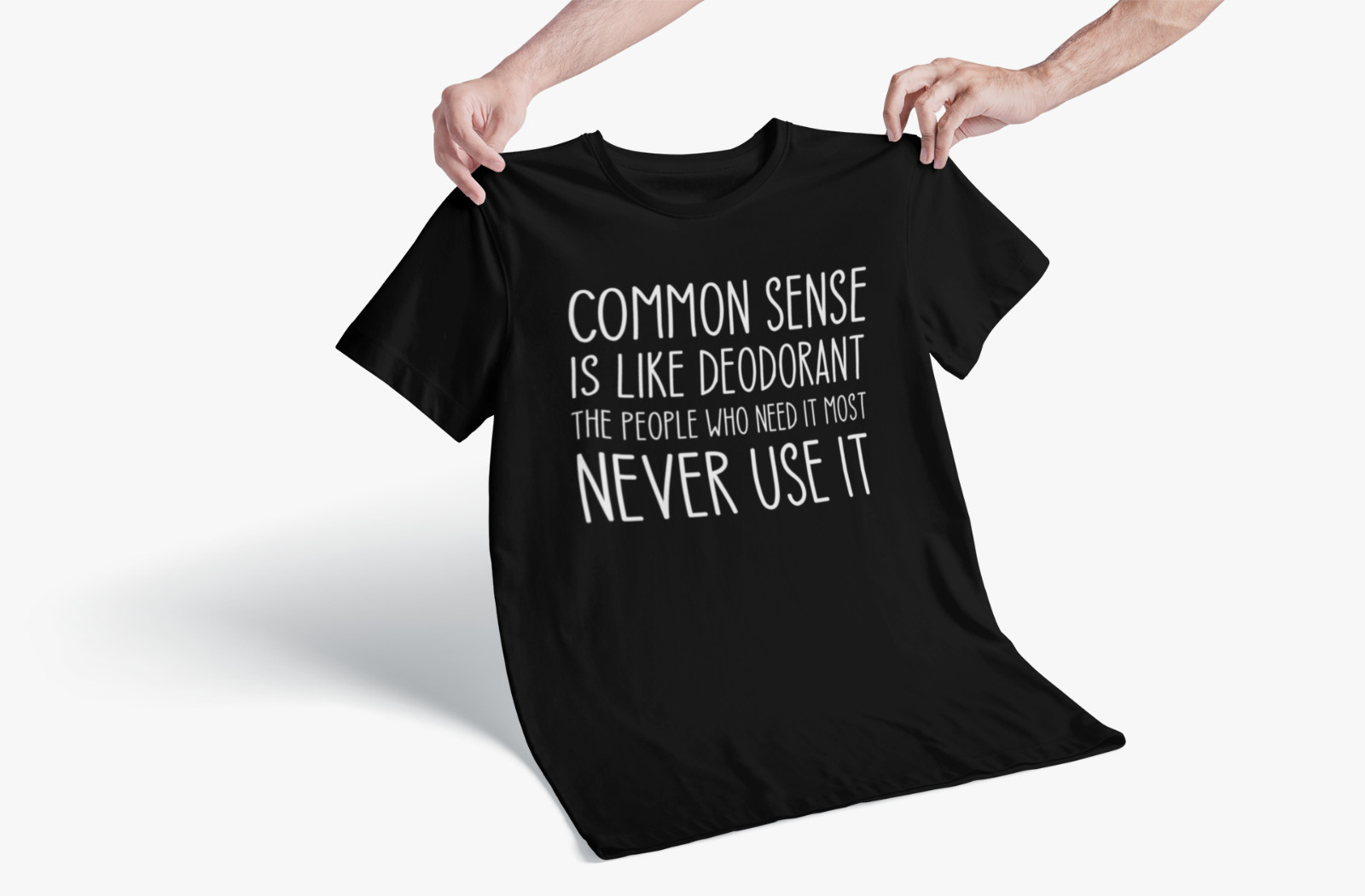 Common Sense Funny Quote Humor Sarcastic Slogan Gift Tee Cool Men's T-shirt gallery