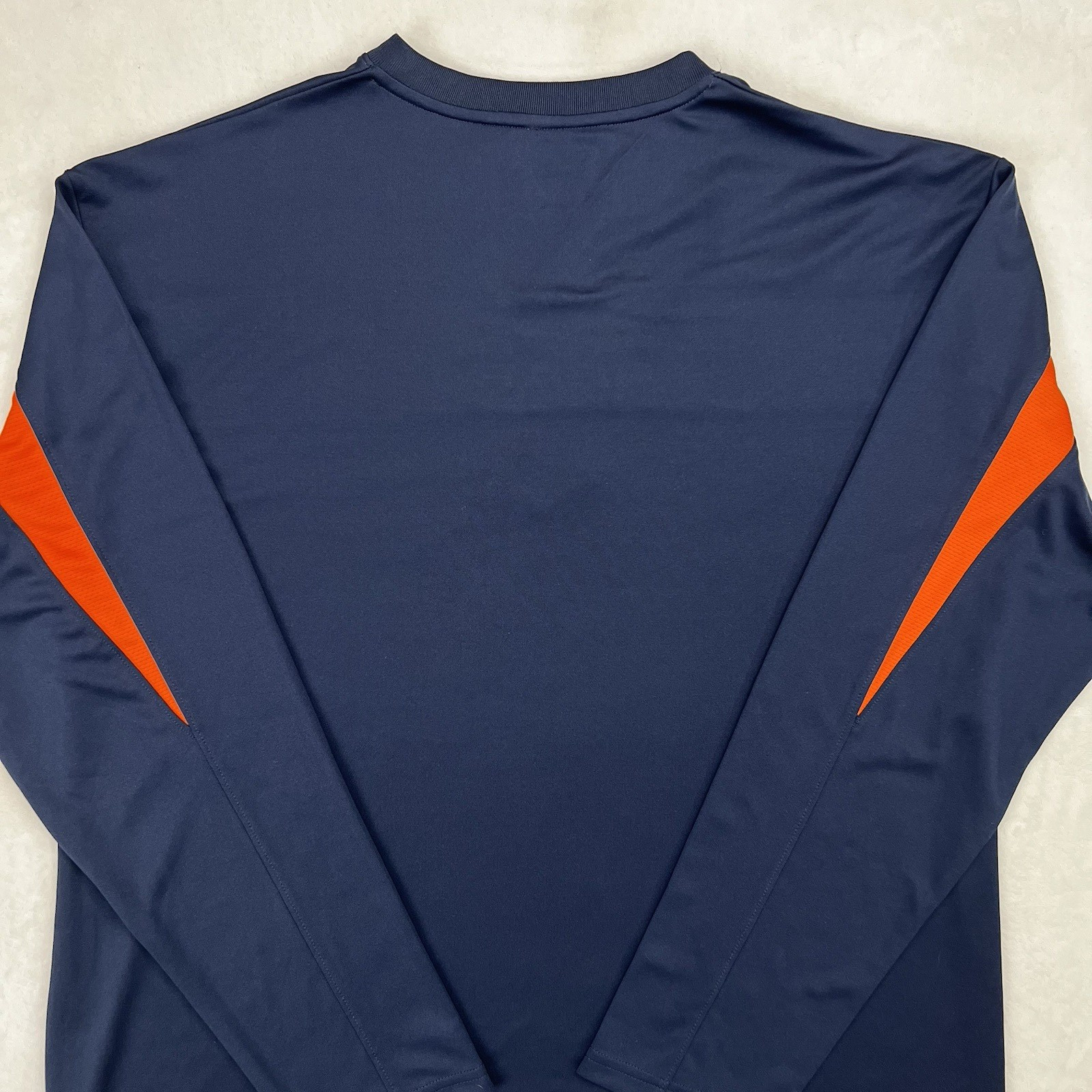 CHICAGO BEARS Long Sleeve Shirt Mens XL NFL Team Performance Navy V-Neck Logo gallery