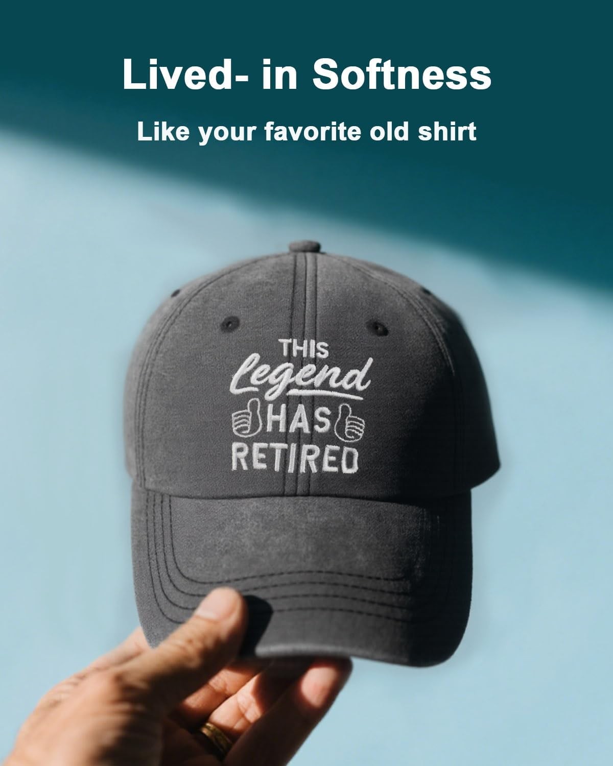 Retirement Hats for Men The Legend Has Retired Embroidered Cotton Adjustable ... gallery