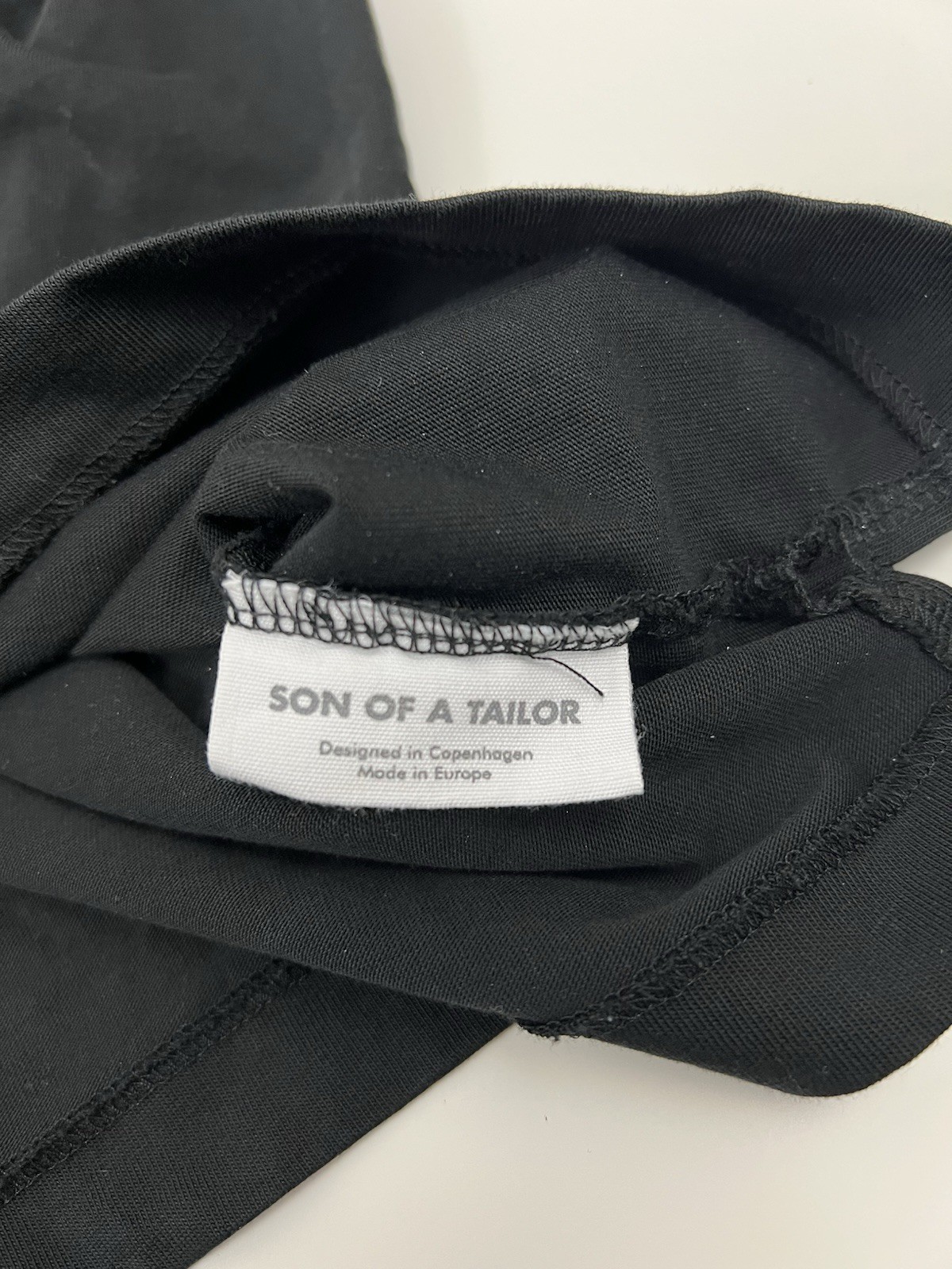 Son Of A Tailor Black T Shirt Mens Size XL 100% Supima Cotton Short Sleeve USED gallery