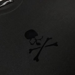Men Mastermind Dark Skull High Street Fashion Plush Short sleeved T-shirt