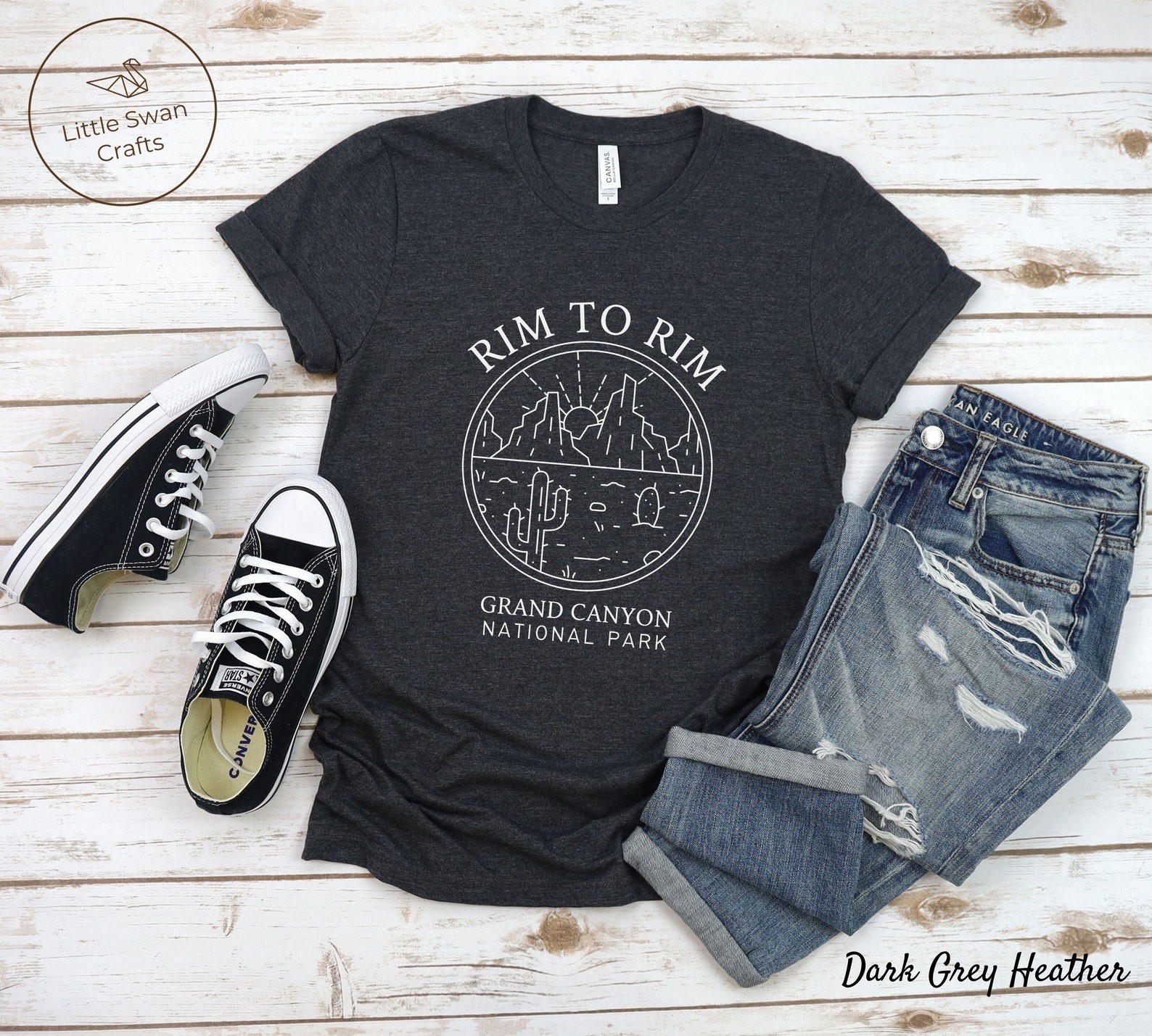 Rim to Rim Shirt Travel Gift for Arizona Trip Lovers Souvenir Tee gallery