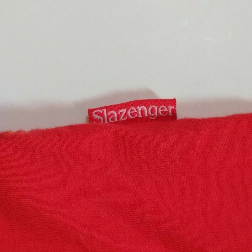 Slazenger T-Shirt Nice Men's Red Tee Size (XL) Short Sleeves V Neck Style Cotton gallery