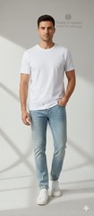 camisetas blancas 80% algodon 20% poliester (paquete de 6und)