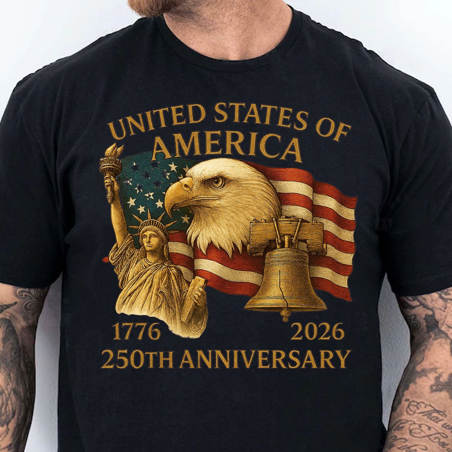 250 Years Anniversary USA Shirt | Happy 250th Birthday United States T-Shirt gallery