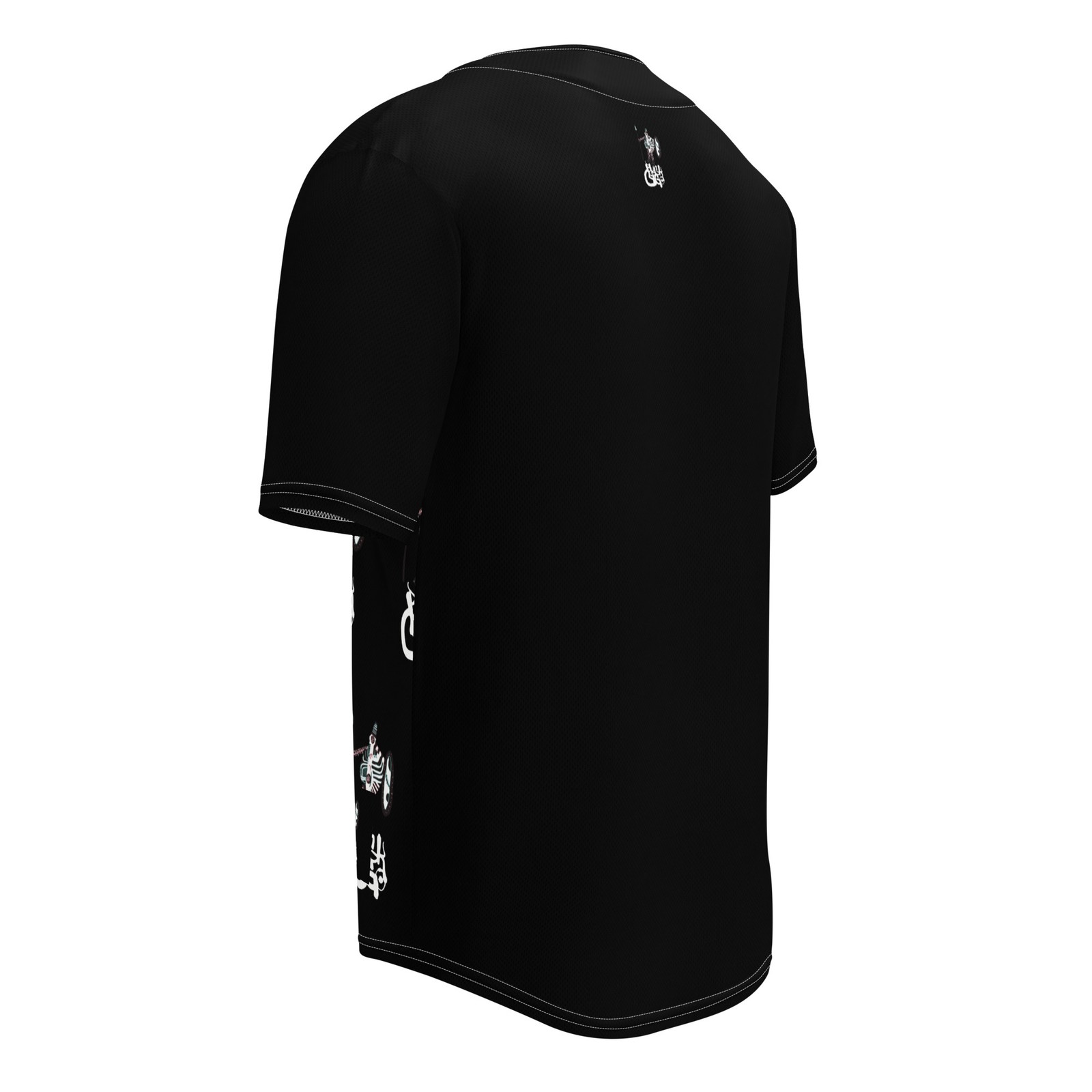 BlackCargo Mens Recycled Baseball Jersey Eco Friendly Streetwear Black S M L XL gallery