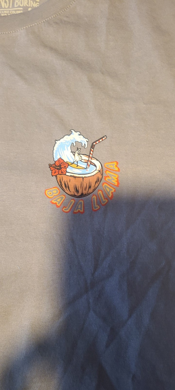 Mens Baja Lama primo s/s shirt surf llama XXL grey NWT gallery