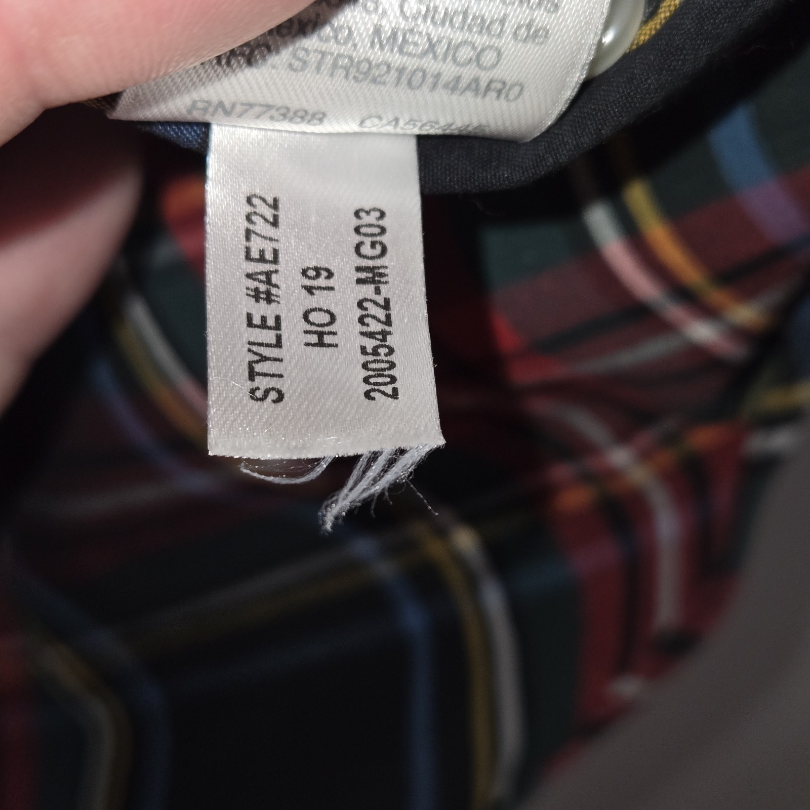 J. Crew Long Sleeve stretch Multicolor Classic Plaid Dress Shirt mens Large gallery