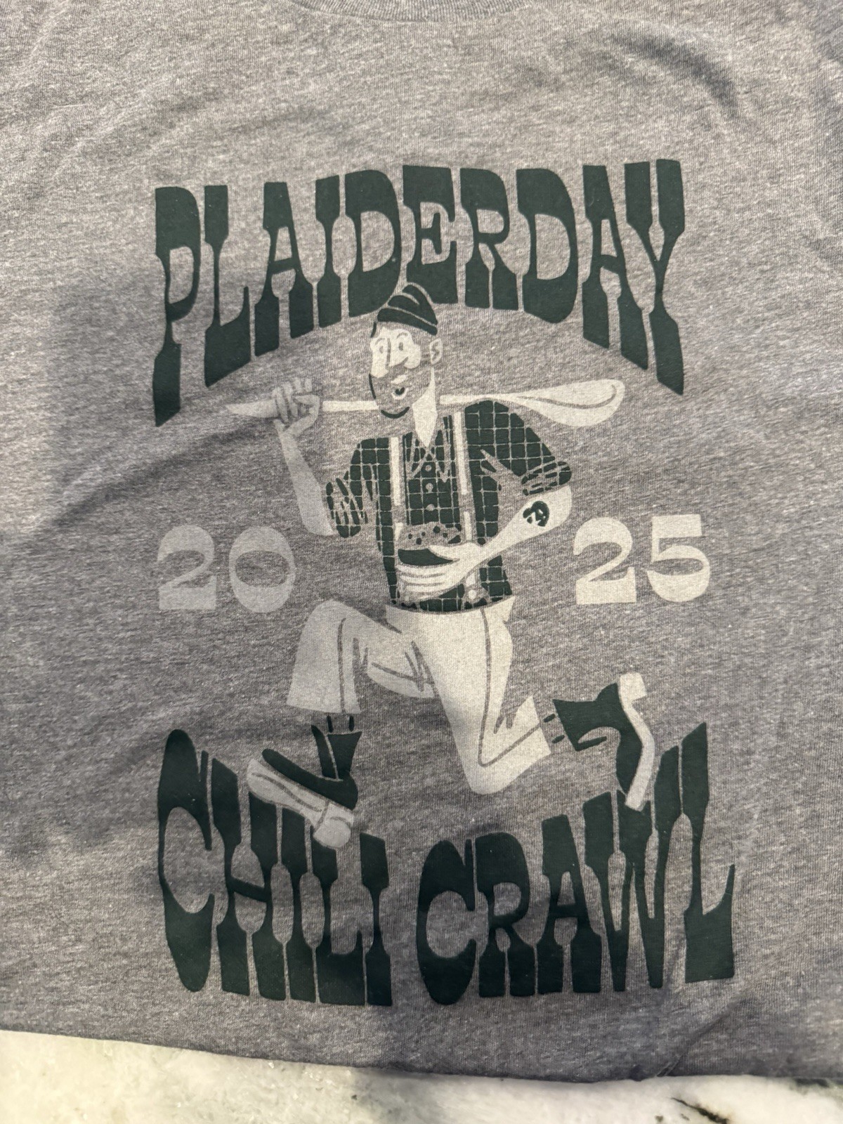 Chili Crawl Zeeland, Mi Plaid Plaiderday Lumber Jack 3XL XXXL Brand New T Shirt