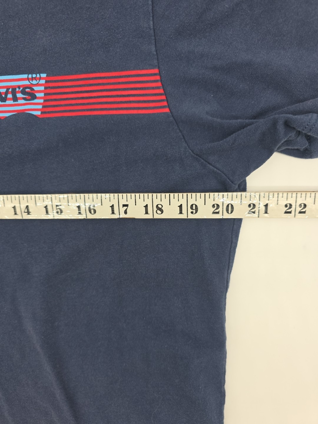 Levis T-Shirt Mens Medium Blue Spell Out Men .#37598 gallery