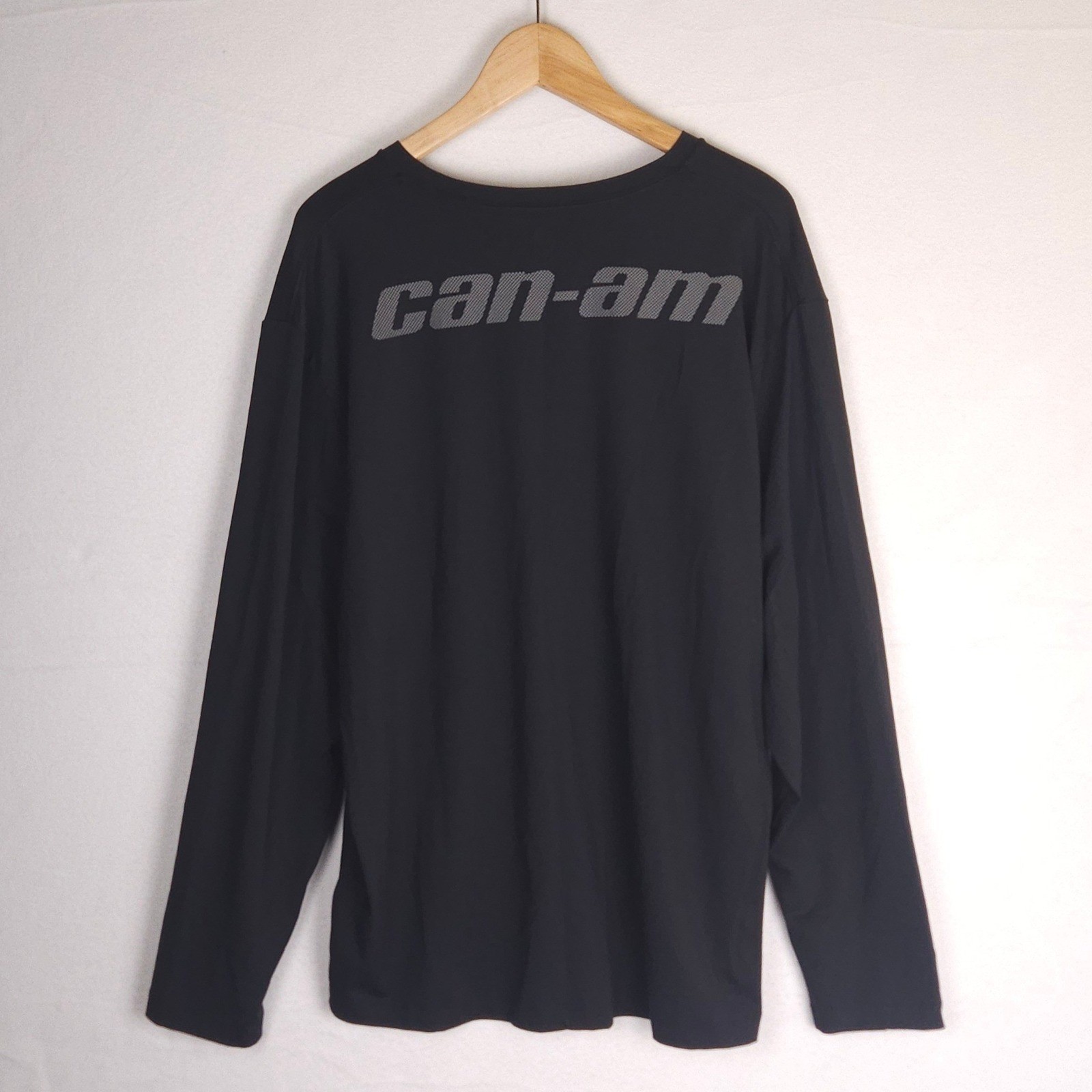 Can-Am BRP Long Sleeve Shirt Men's 2XL Black Nylon Spandex Motorcycle ATV Moto gallery