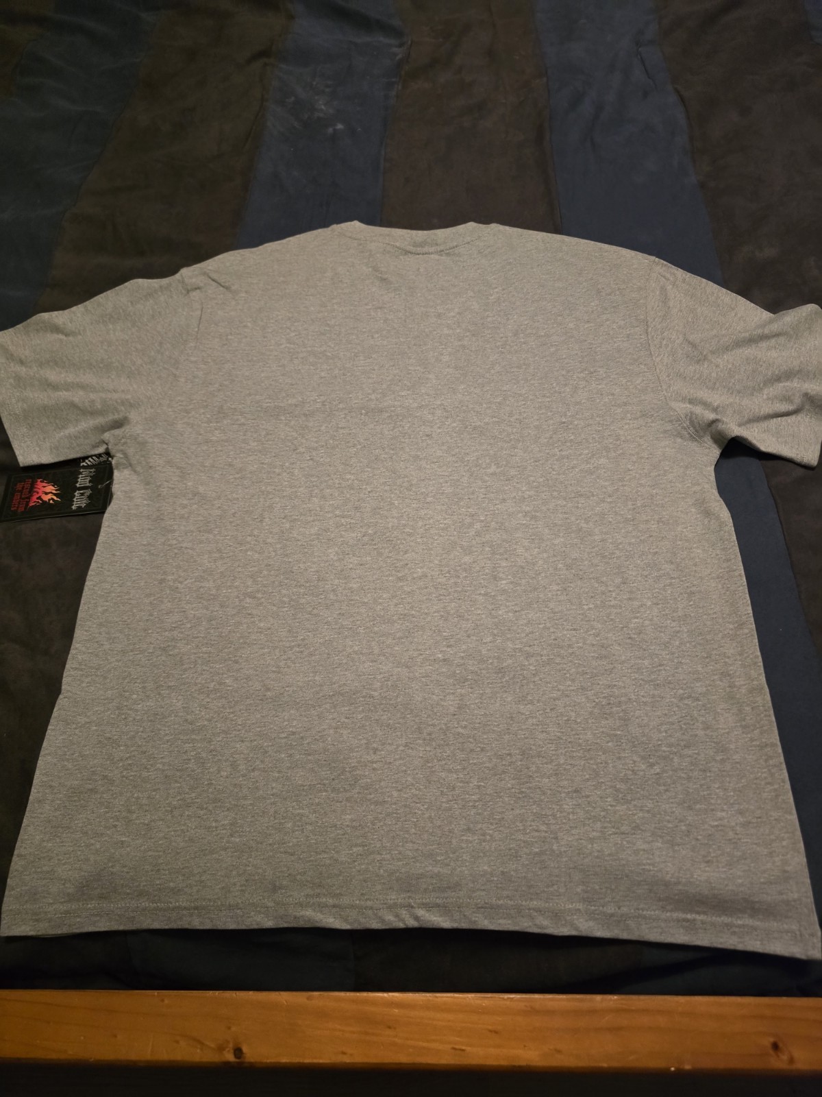 $58...Mod Cult Embellished size XL Drop Shoulder T-shirt Heather Grey. gallery