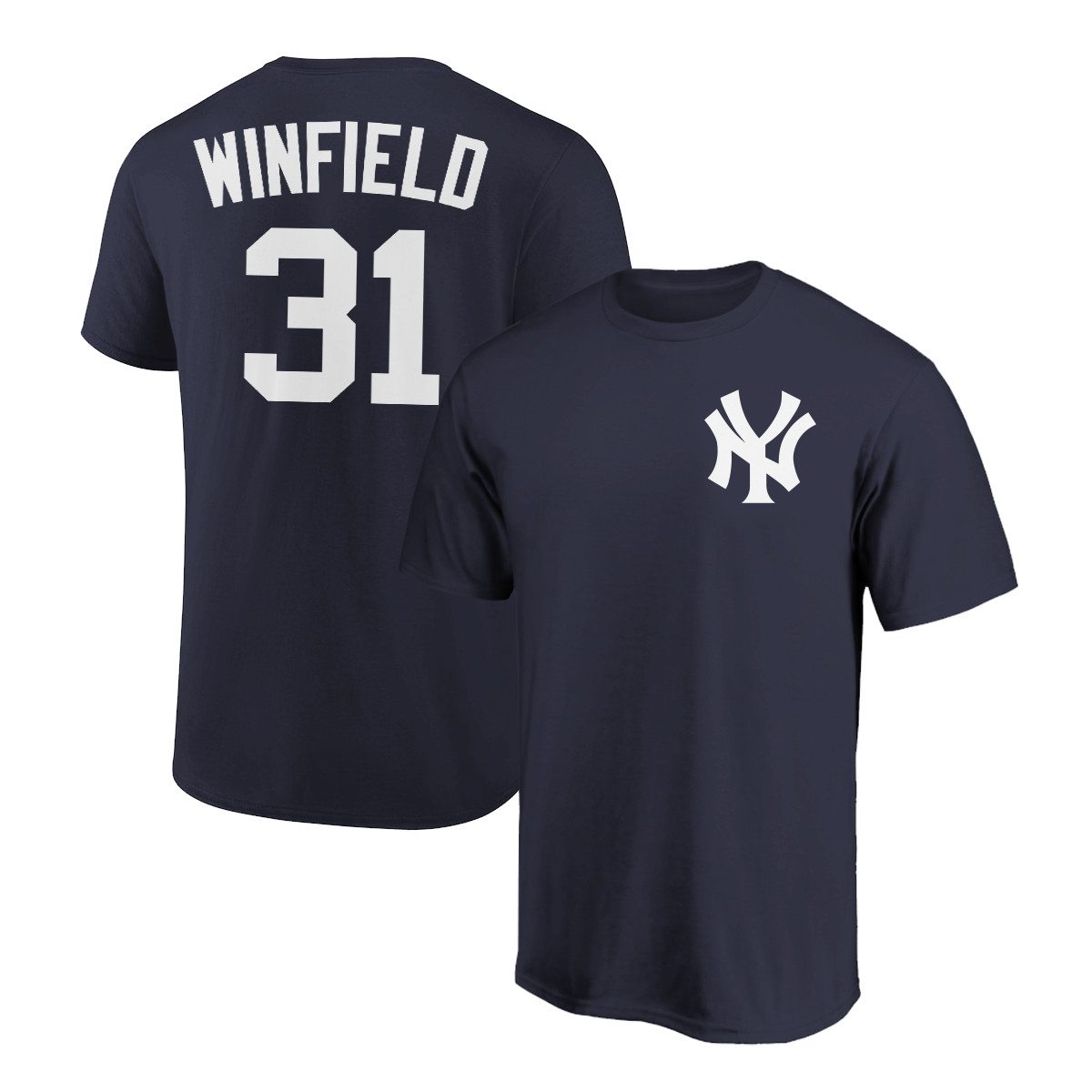 Dave Winfield T-Shirt New York Yankees Player Name and Number Soft Jersey Tee gallery