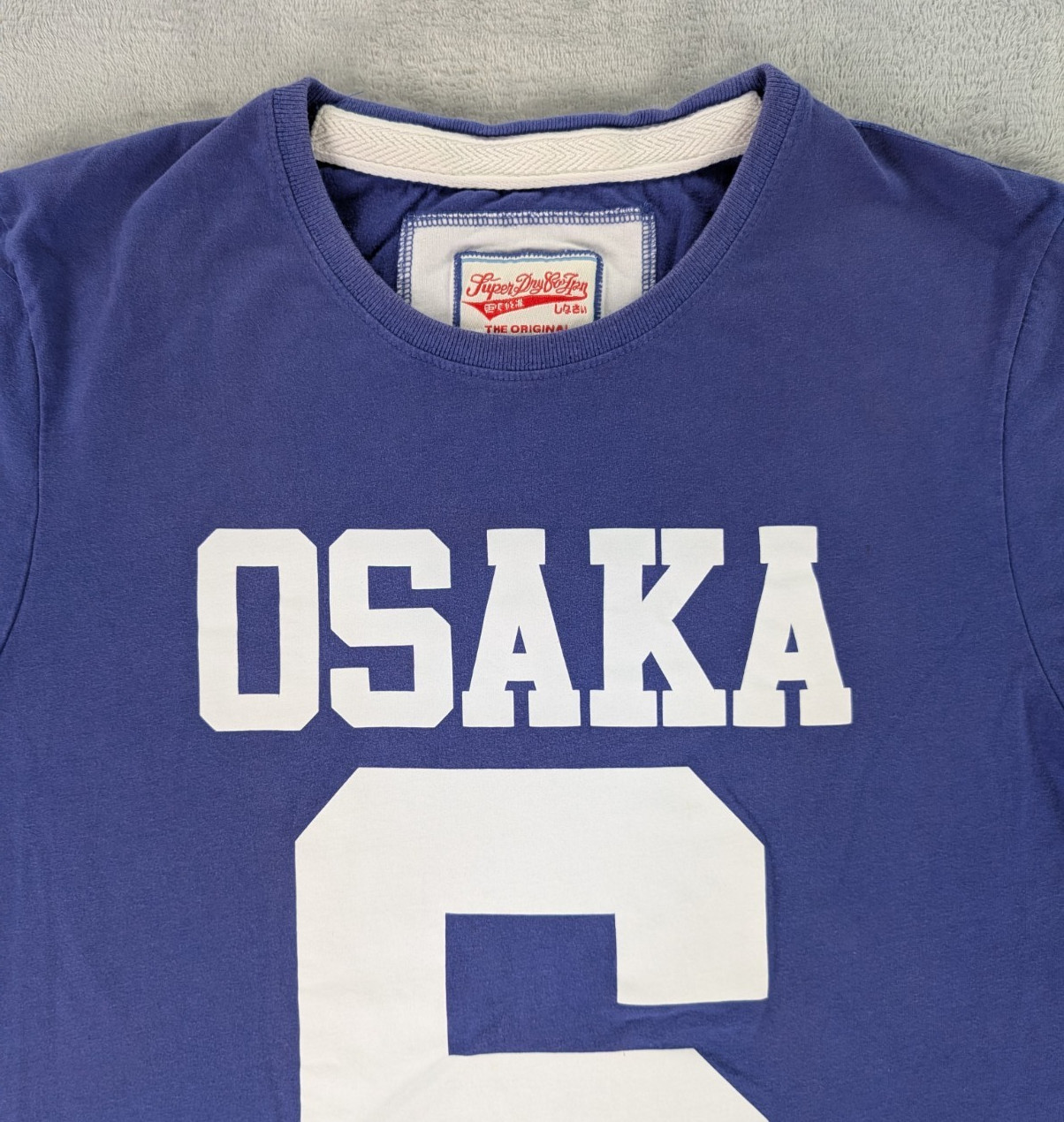 Osaka 6 SuperDry T Shirt Blue Graphic Tee Short Sleeve Men 2XL US-Large gallery