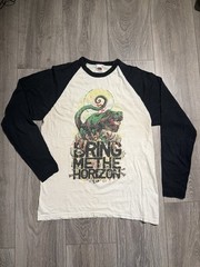 Original 2005-06 Bring Me The Horizon T-Rex Baseball Jersey Shirt M