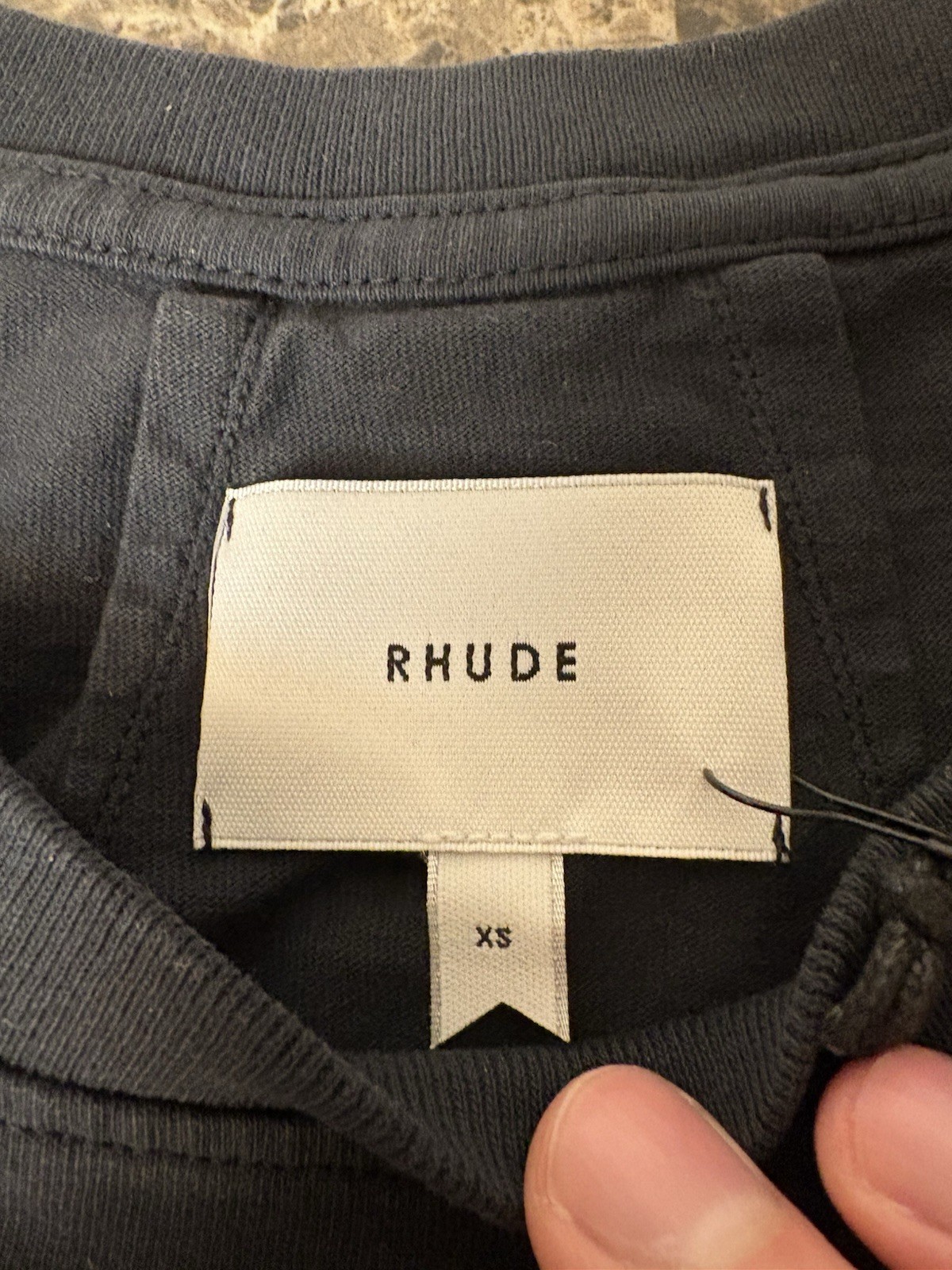 Rhude Shocker Tshirt Black Brand New XS gallery