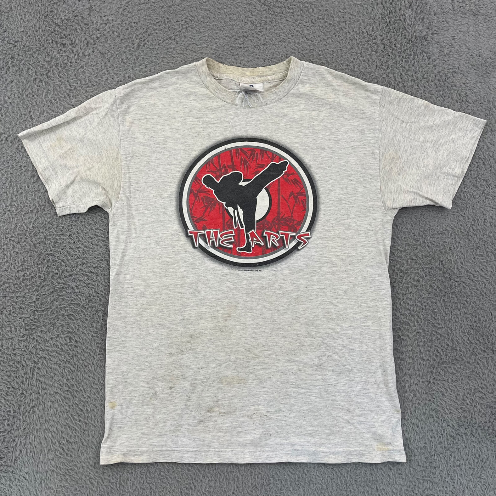 Vintage Kung Fu Karate Martial Arts T-Shirt Adult M Rising Sun Short Sleeve Y2K