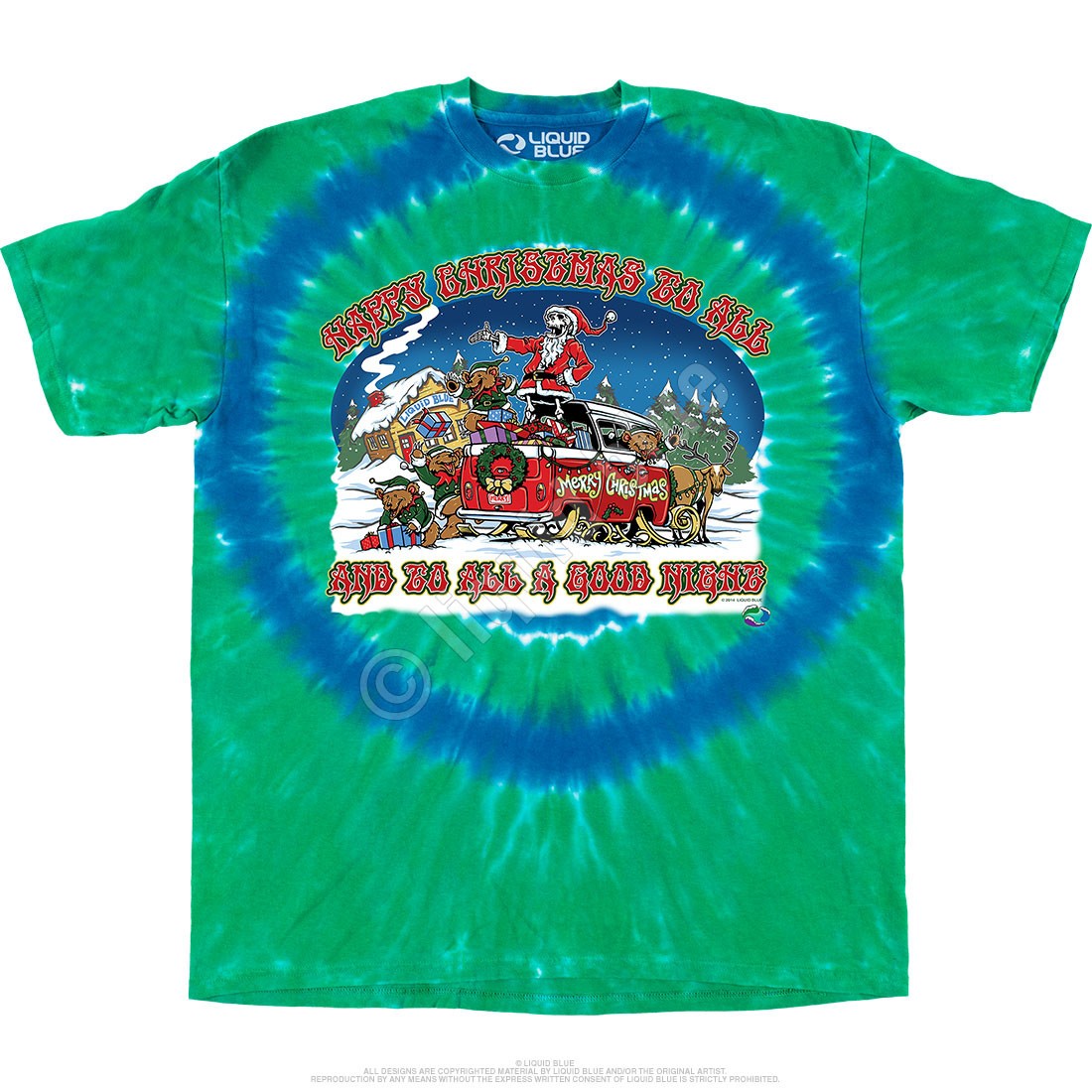 Happy Christmas T-Shirt Liquid Blue gallery