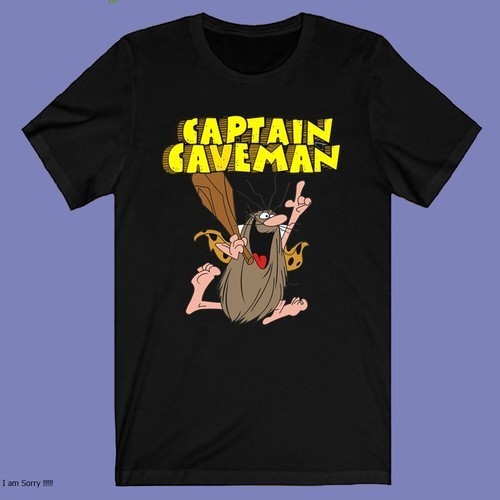 Captain Caveman Cartoon T-Shirt Full Sizes S to 5XL gallery
