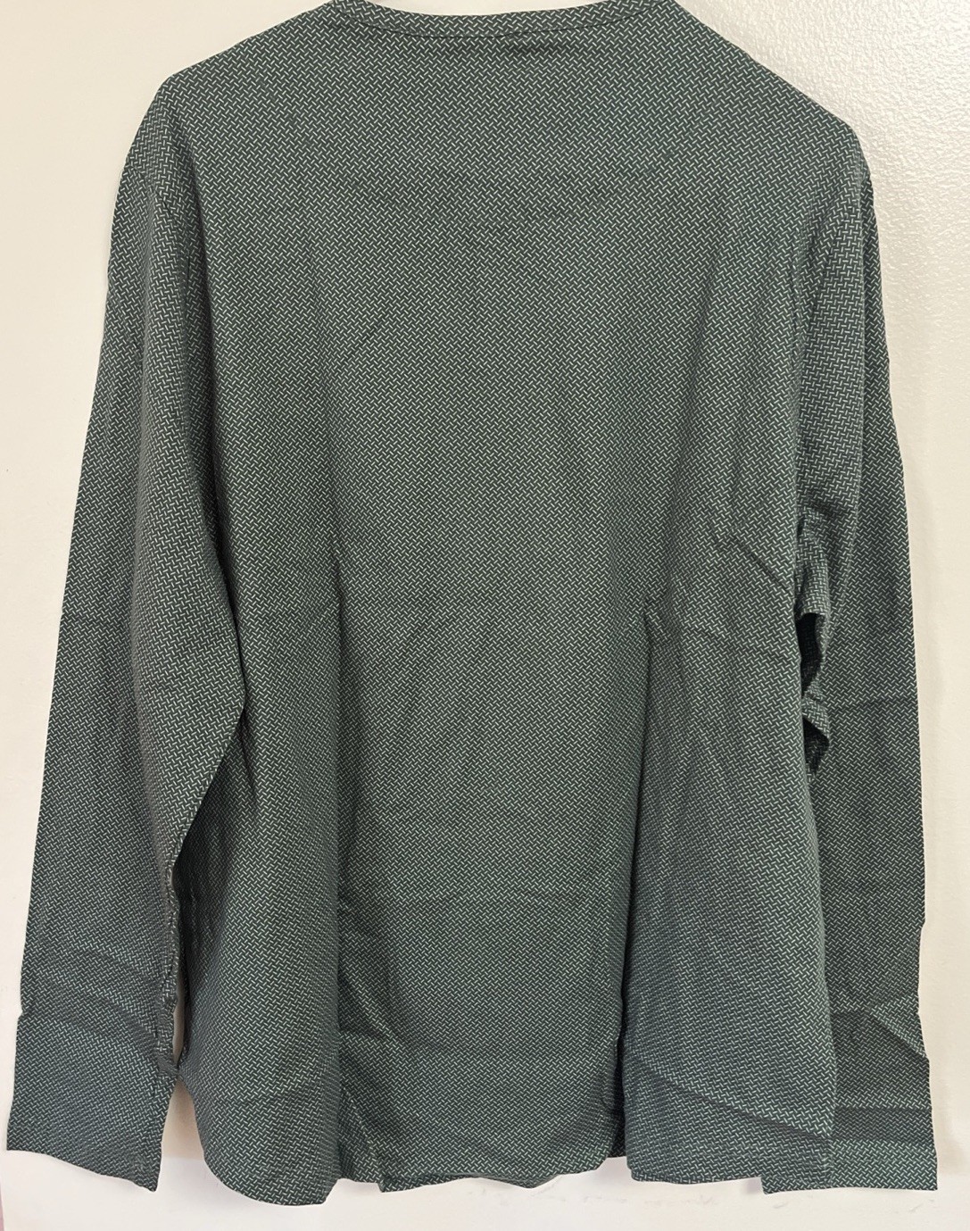 Con.Struct Taupe Engineered Mens Olive Green Long Sleeve Henley Shirt Size XXL gallery