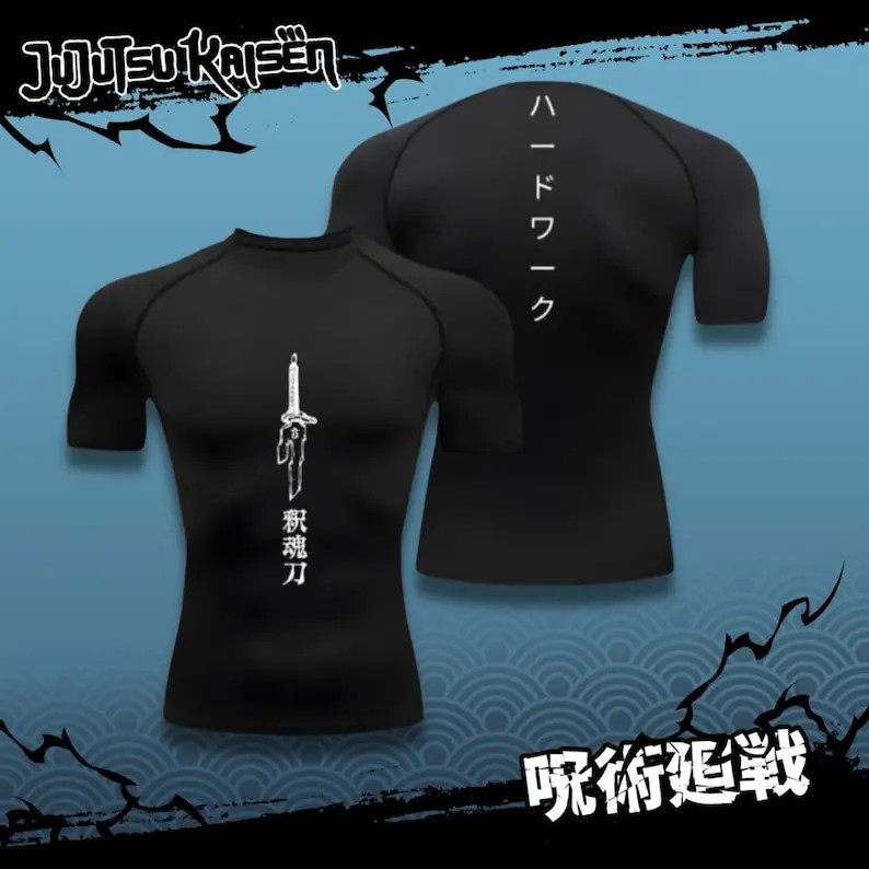 Compression Shirt Sportswear Gymwear Gym Anime Fushiguro Clothing Zenin Muscles gallery