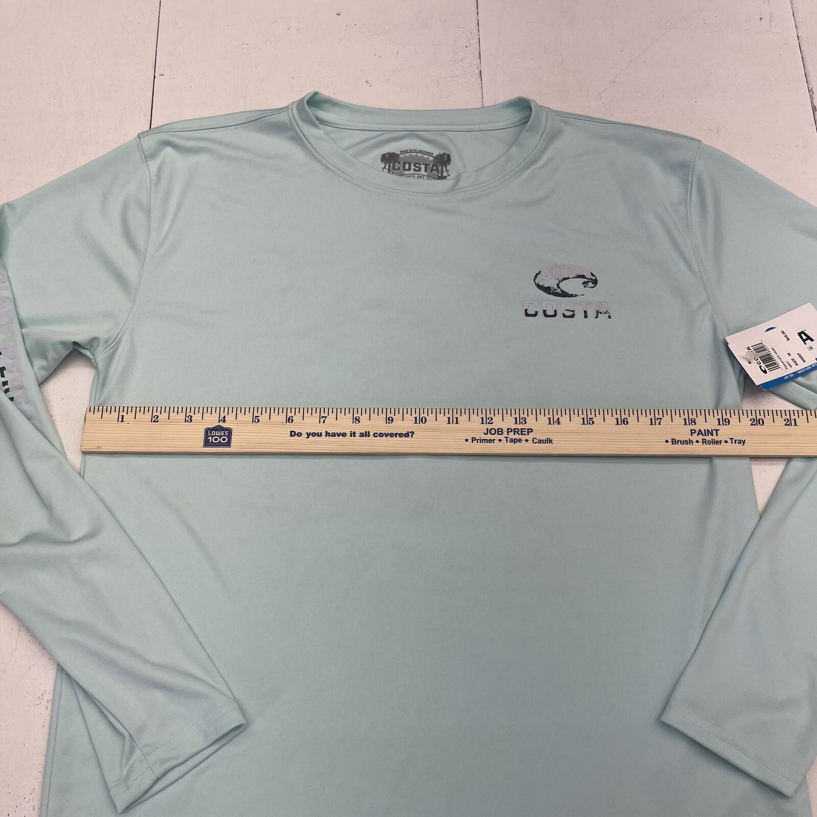 Costa Blue UPF 30 Moisture Wicking Graphic Long Sleeve T Shirt Mens Size M New gallery